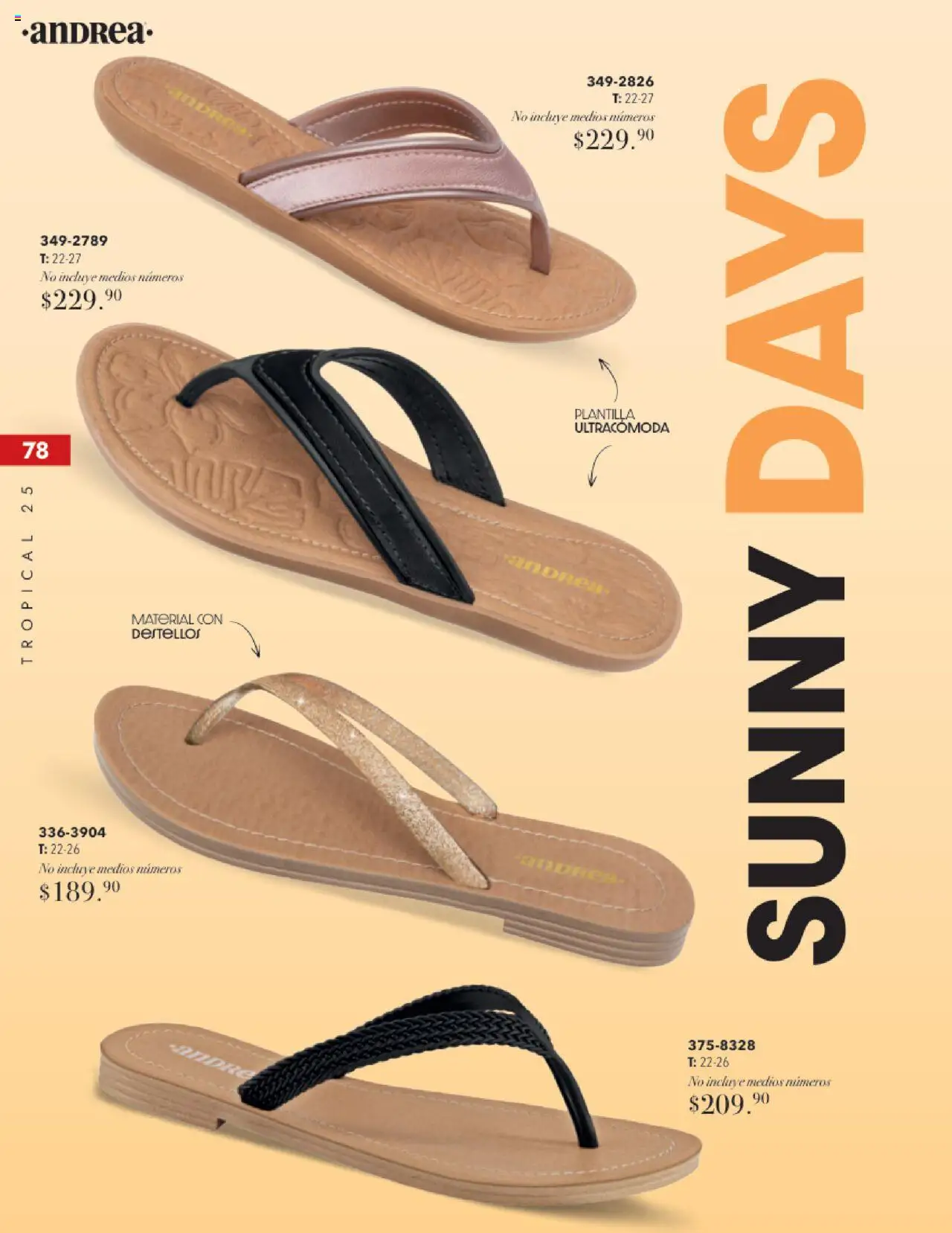 Nuevas ofertas de Andrea válidas en toda la República Mexicana desde el 17.08.2025. ¡Encuentra las mejores ofertas en Andrea - Catálogo Tropical Otoño / Invierno! | Página: 78