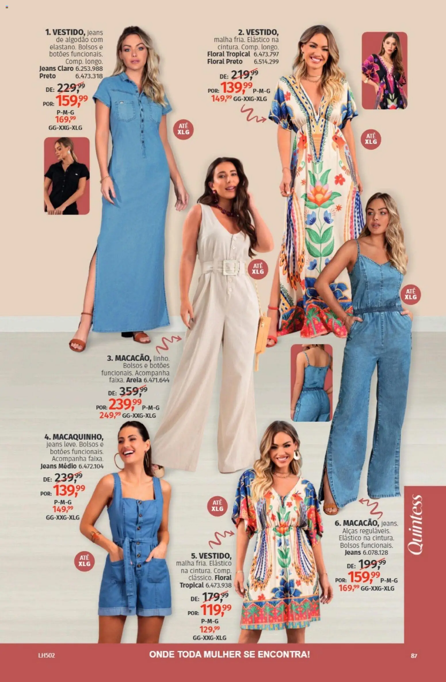 Quatro Estações Folheto - válido de 01.01.2026 | Página: 87 | Produtos: Areia, Algodão, Jeans