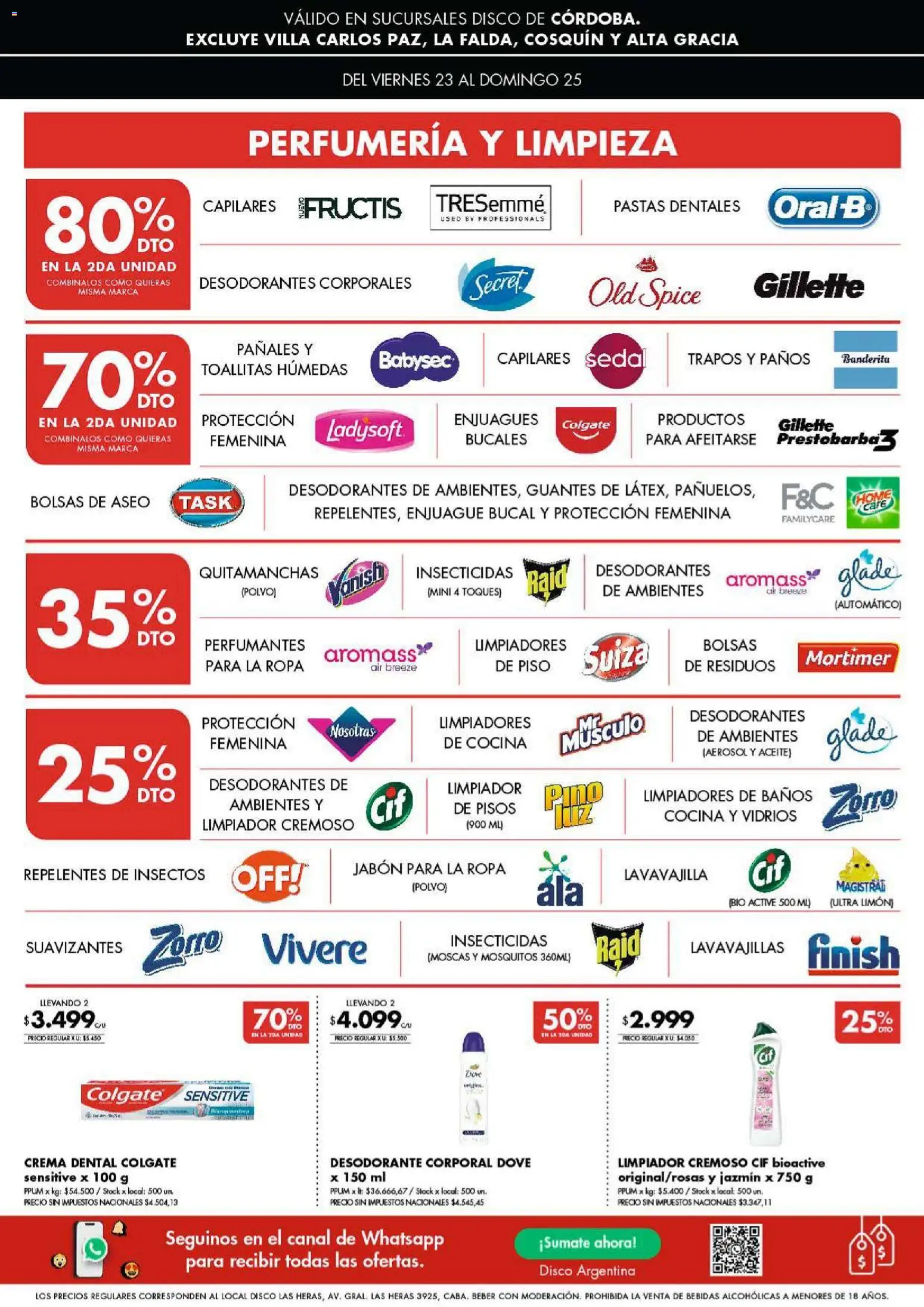 Disco - Ofertas | Córdoba │ válido desde el 22.01.2026 | Página: 6 | Productos: Desodorante, Ropa, Pañales, Crema