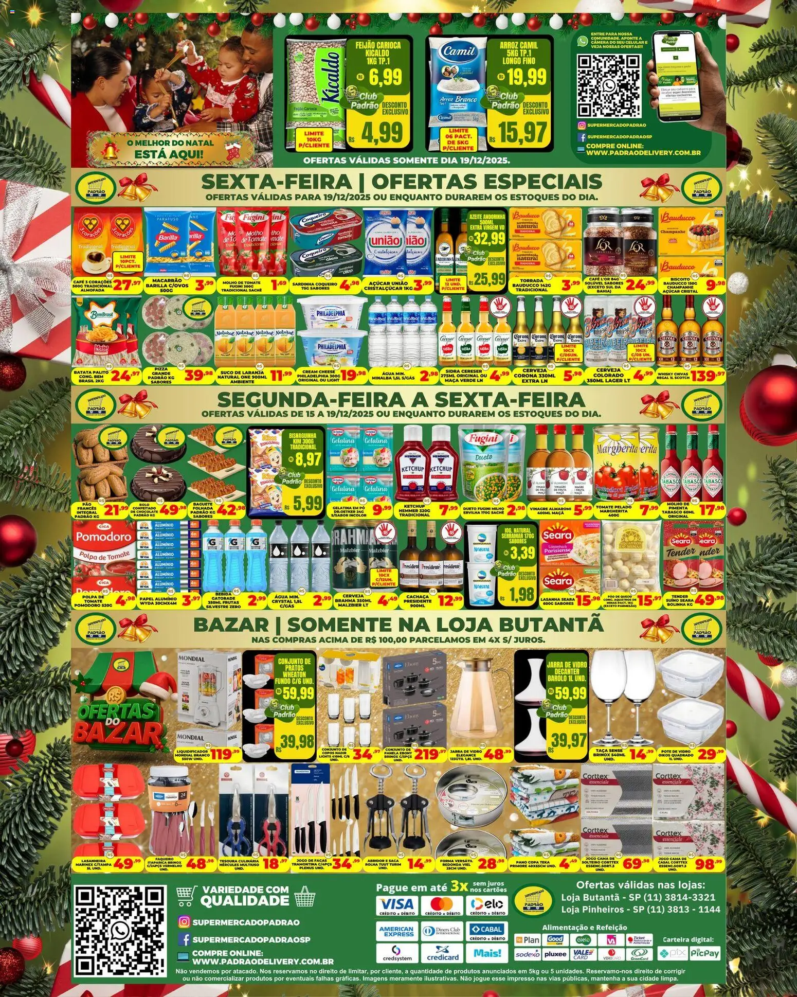 Supermercado Padrão Folheto - válido de 15.12.2025 | Página: 2 | Produtos: Feijão, Molho de tomate, Copos, Gelatina