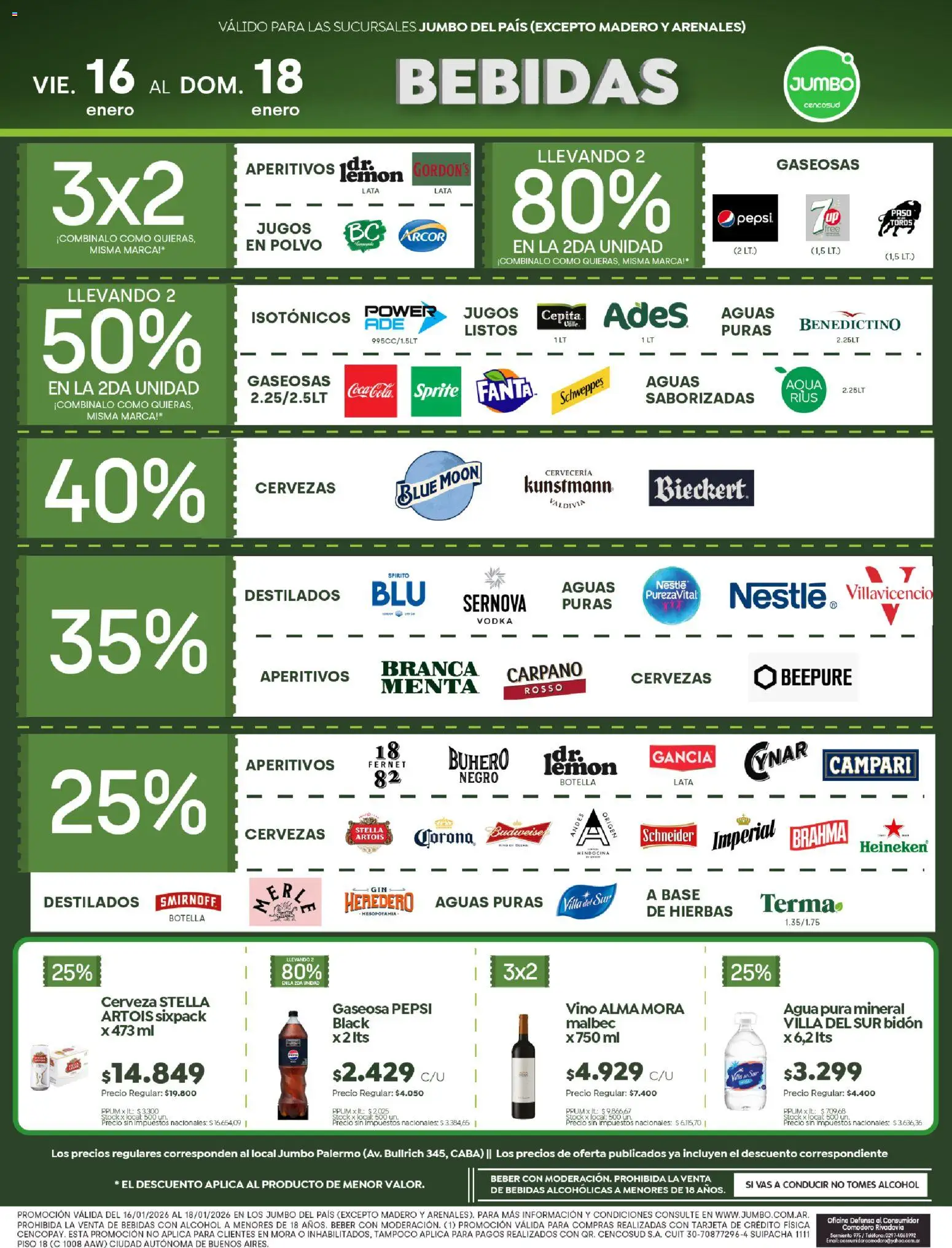 Jumbo - Ofertas | Neuquén │ válido desde el 16.01.2026 | Página: 5 | Productos: Vodka, Teléfono, Polvo, Gaseosa
