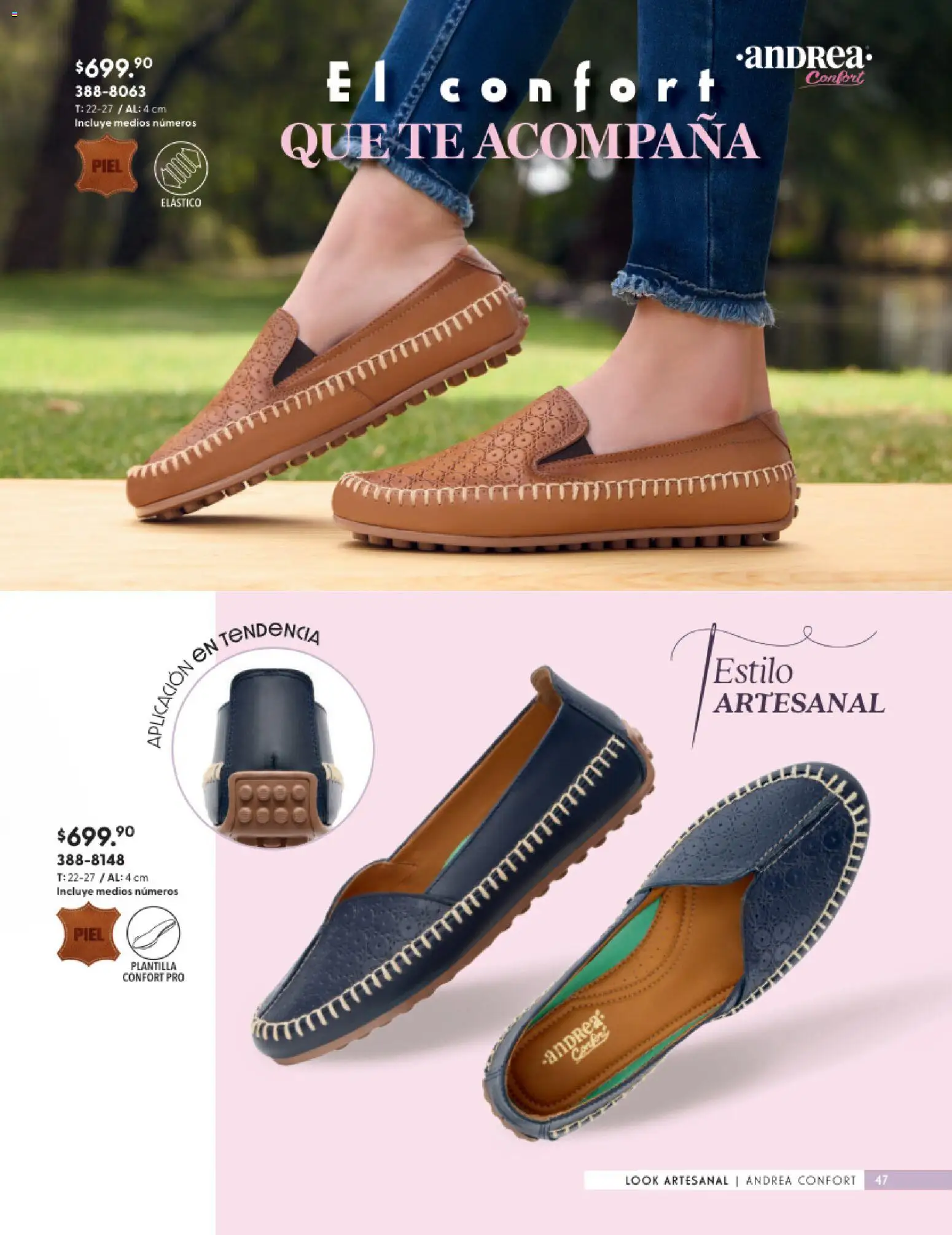 Nuevas ofertas de Andrea válidas en toda la República Mexicana desde el 25.01.2026. ¡Encuentra las mejores ofertas en Andrea catálogo Calzado Confort ! | Página: 47 | Productos: Té