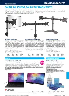 Jaycar catalogue - valid from 09.07.2025 | Page: 517 | Products: Table, Ergonomic, Suit, Monitor