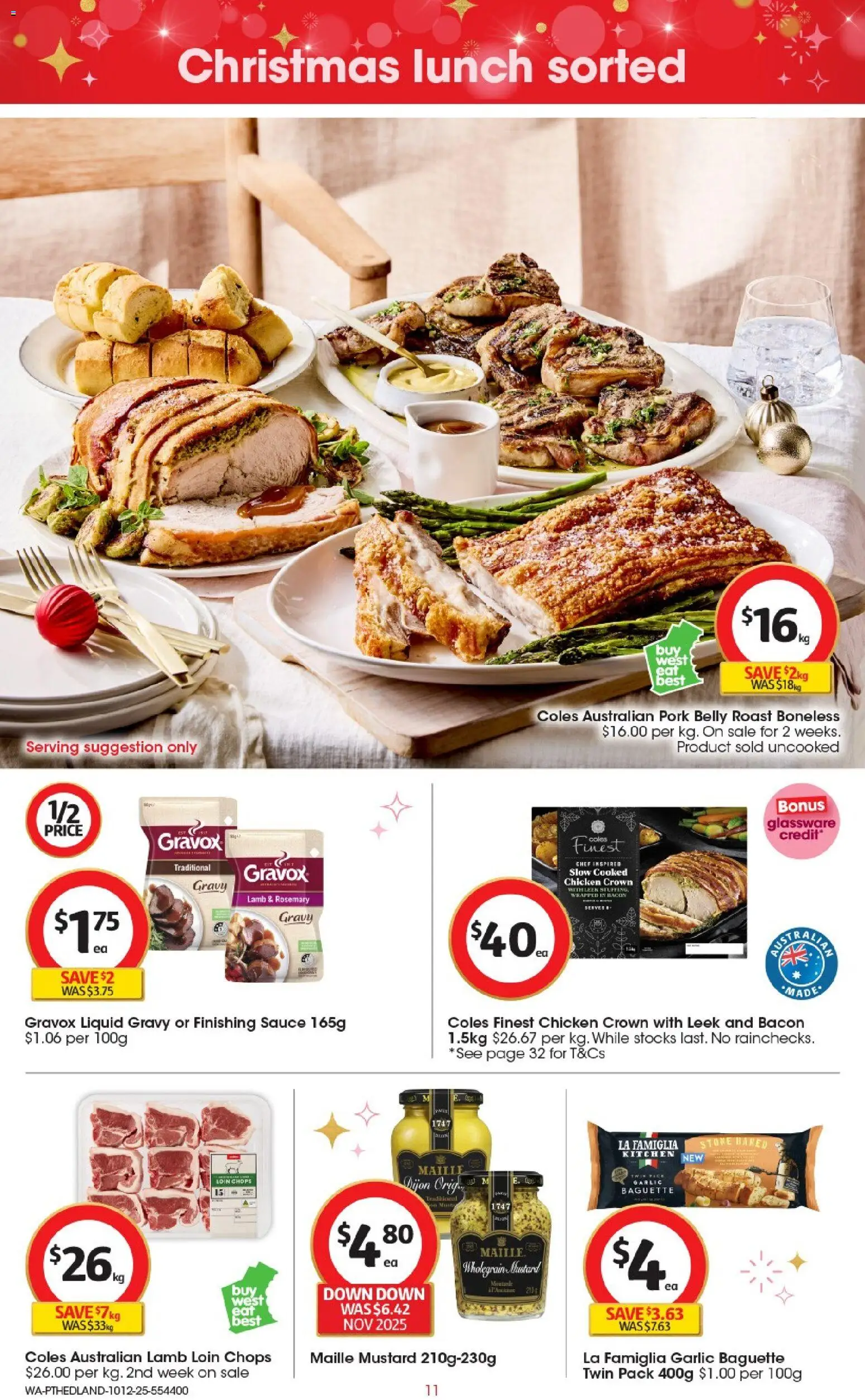 Coles catalogue - valid from 10.12.2025 | Page: 12 | Products: Chicken, Lamb, Vest, Sauce