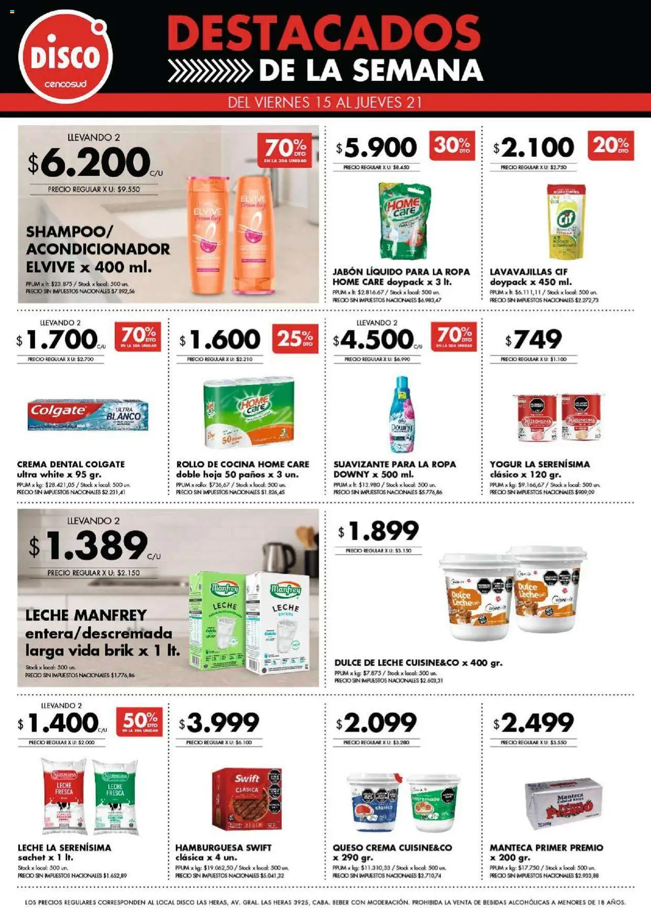 Disco ofertas │ válido desde el 15.08.2025 | Página: 9 | Productos: Disco, Acondicionador, Ropa, Yogur
