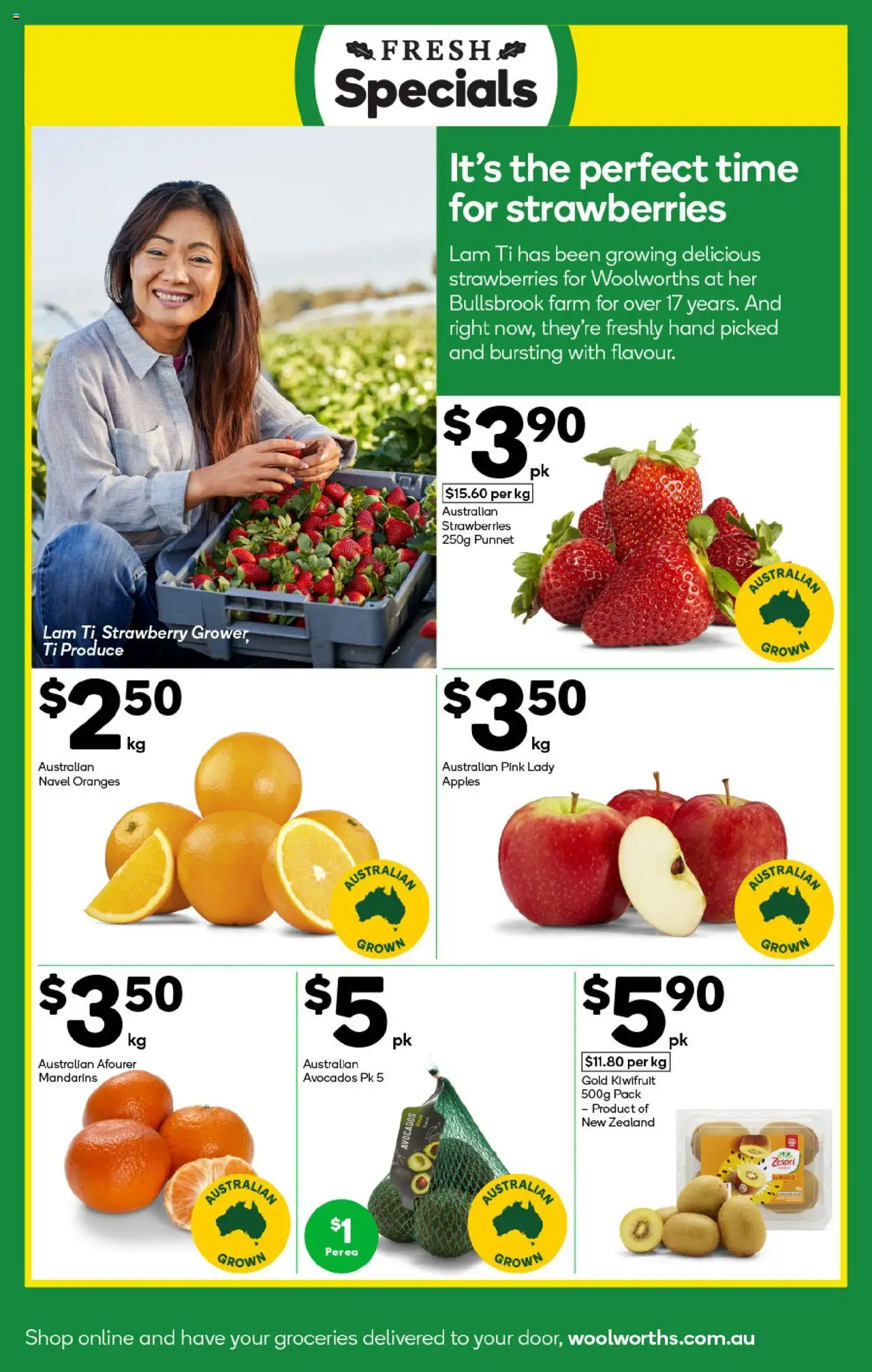 Woolworths catalogue - valid from 06.08.2025 | Page: 11 | Products: Apples, Oranges, Strawberries, Mandarins