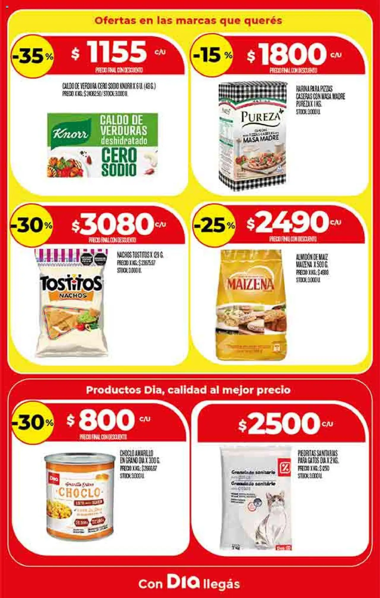 Supermercado DIA Ofertas │ válido desde el 20.08.2025 | Página: 14 | Productos: Choclo, Harina, Maiz