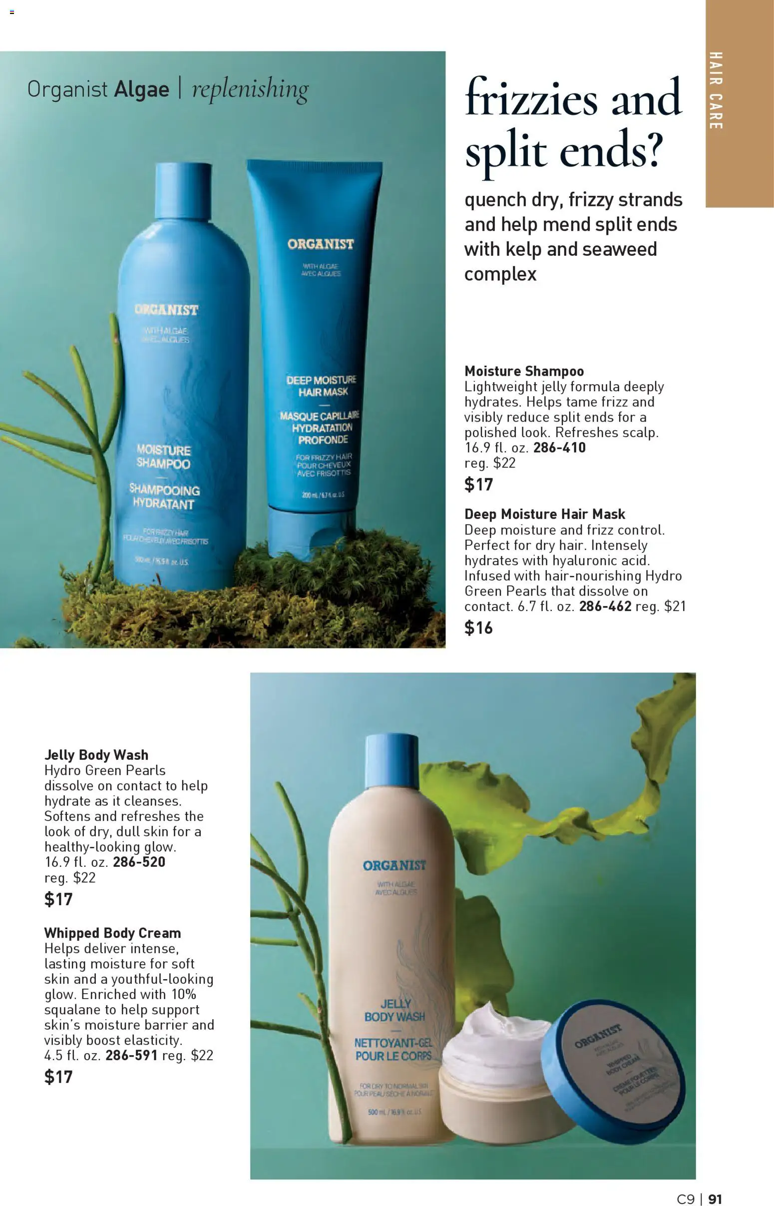 Avon Brochure - valid from 22.04.2026 | Page: 91 | Products: Hair mask, Body cream, Cream, Body Wash