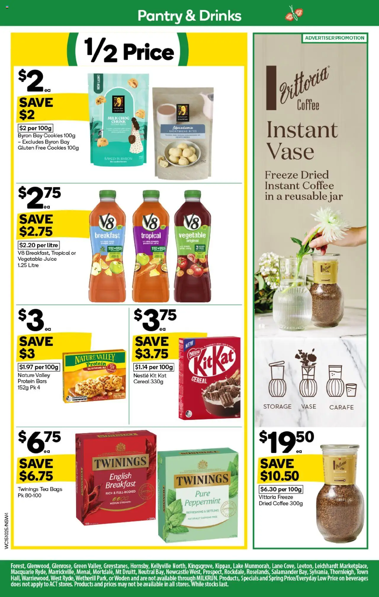 Woolworths catalogue - valid from 15.10.2025 | Page: 4 | Products: Vase, Milk, Coffee, Tea