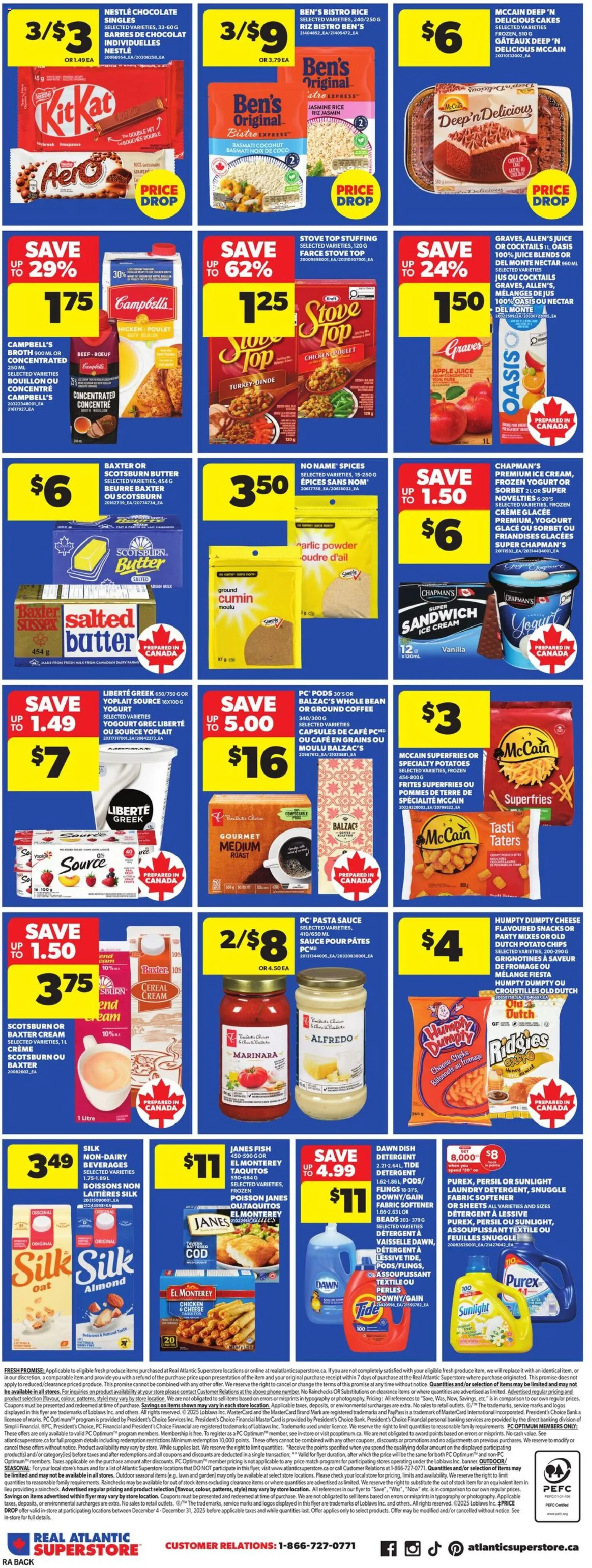 Atlantic Superstore flyer valid from 18.12.2025 | Page: 4 | Products: Phone, Coffee, Chocolate, Juice