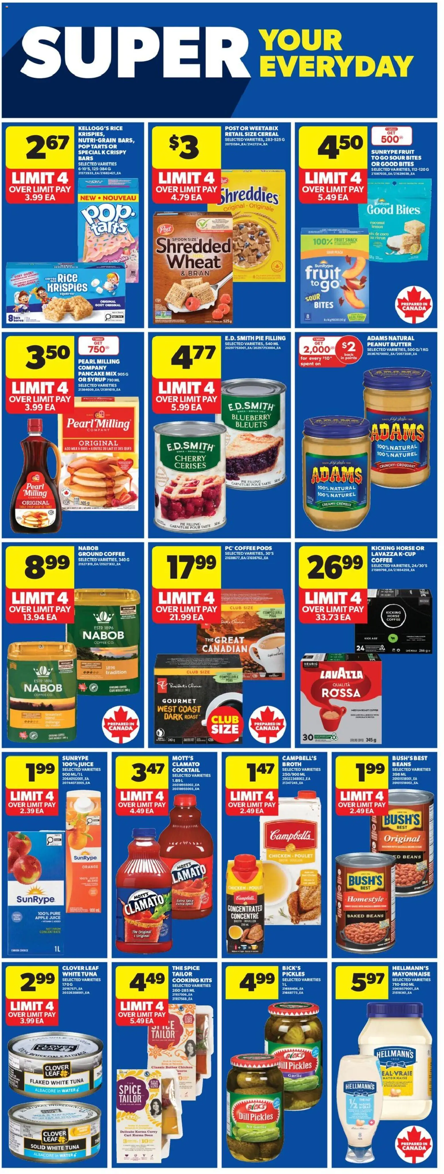 Real Canadian Superstore flyer valid from 22.01.2026 | Page: 19 | Products: Rice, Milk, Chocolate, Juice