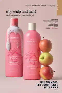 Preview of ORGANIST Clarifying Conditioner, Apple Cider Vinegar conditioner for oily hair, 500 ml from shop Avon valid from 26.03.2026 | Page: 29