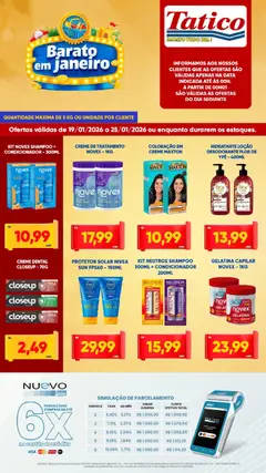Tatico - Ofertas da semana - Pré-Visualização do folheto da loja Tatico, válido de 19.01.2026 | Página: 3 | Produtos: Condicionador, Protetor solar, Desodorante, Gelatina