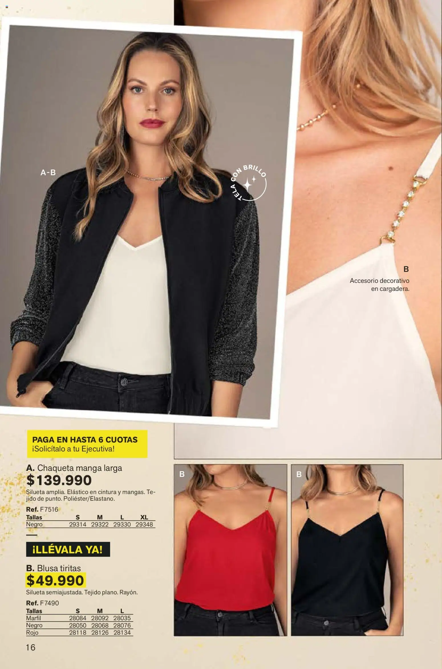 Leonisa revista - valida desde el 07.12.2025 | Página: 16 | Productos: Té, Brillo, Blusa, Chaqueta