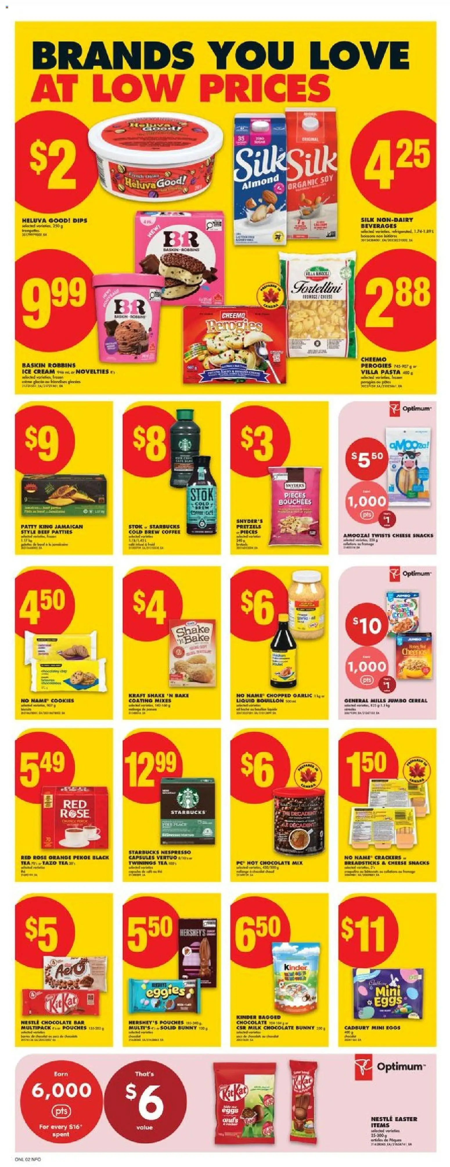 No Frills flyer valid from 12.03.2026 | Page: 6 | Products: Pasta, Ice cream, Milk, Cheese