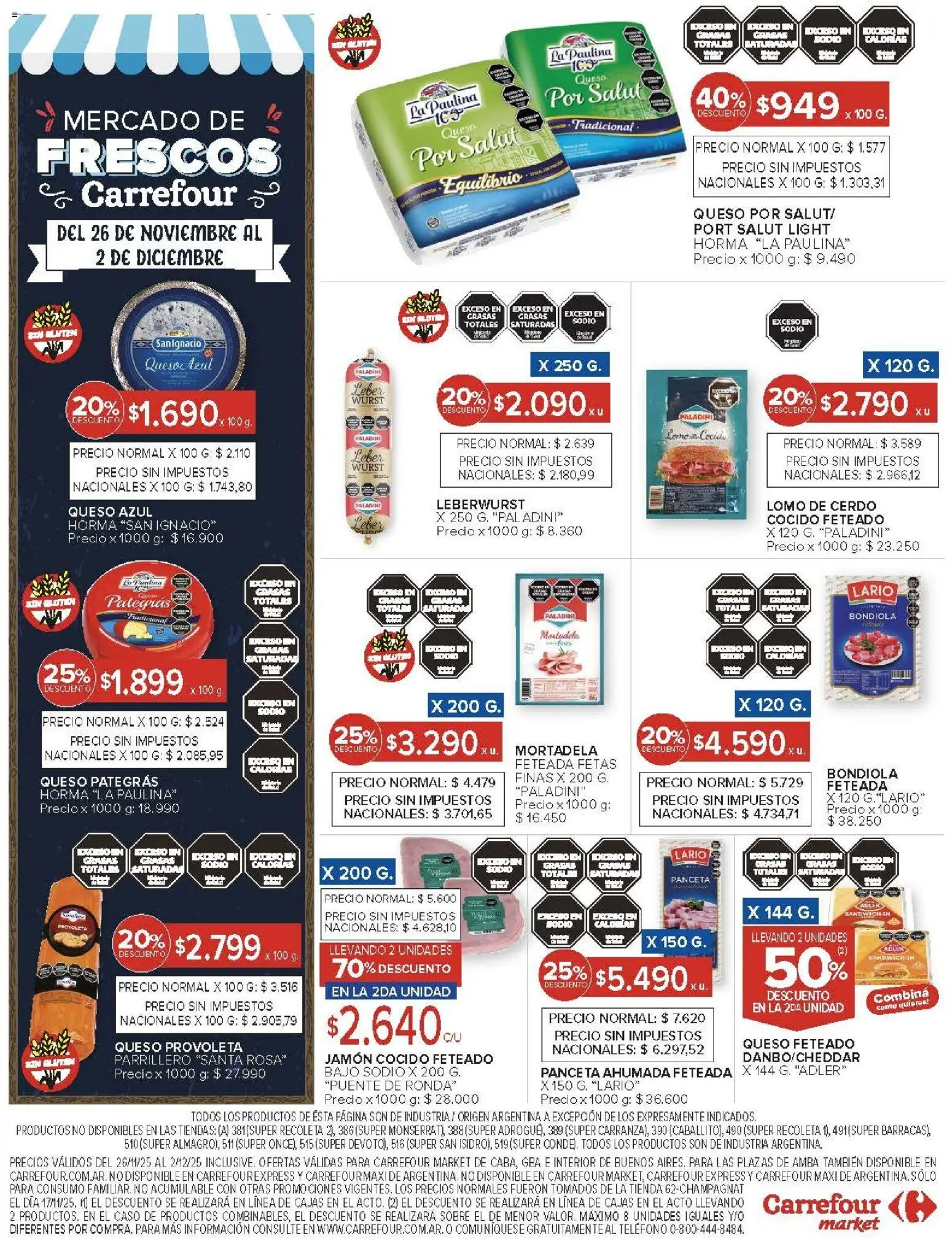 Carrefour Market catálogo │ válido desde el 26.11.2025 | Página: 20 | Productos: Sobre, Jamón cocido, Mortadela, Cerdo