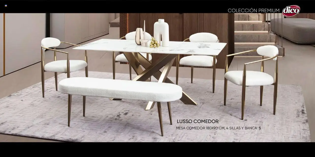 Nuevas ofertas de Muebles Dico válidas en toda la República Mexicana desde el 25.10.2024. ¡Encuentra las mejores ofertas en Muebles Dico catálogo Colleción Premium ! | Página: 48 | Productos: Mesa