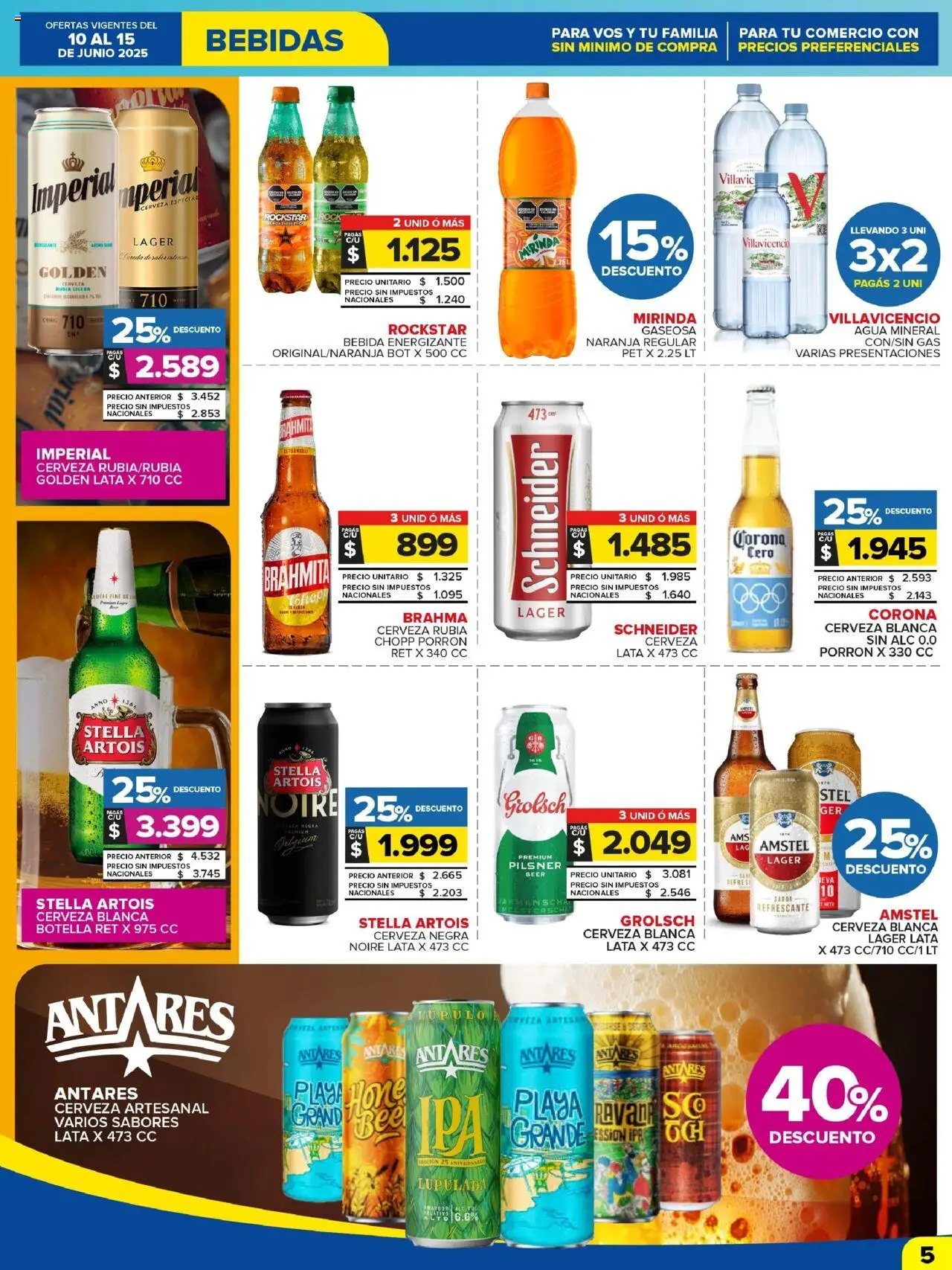 Carrefour Maxi catálogo │ válido desde el 10.06.2025 | Página: 5 | Productos: Botella, Agua, Sales, Cerveza