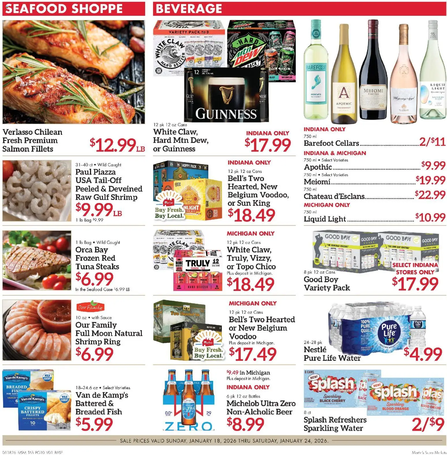 Martin’s Weekly Ad - valid from 18.01.2026 | Page: 10 | Products: Fish, Vodka, Sauce, Bag