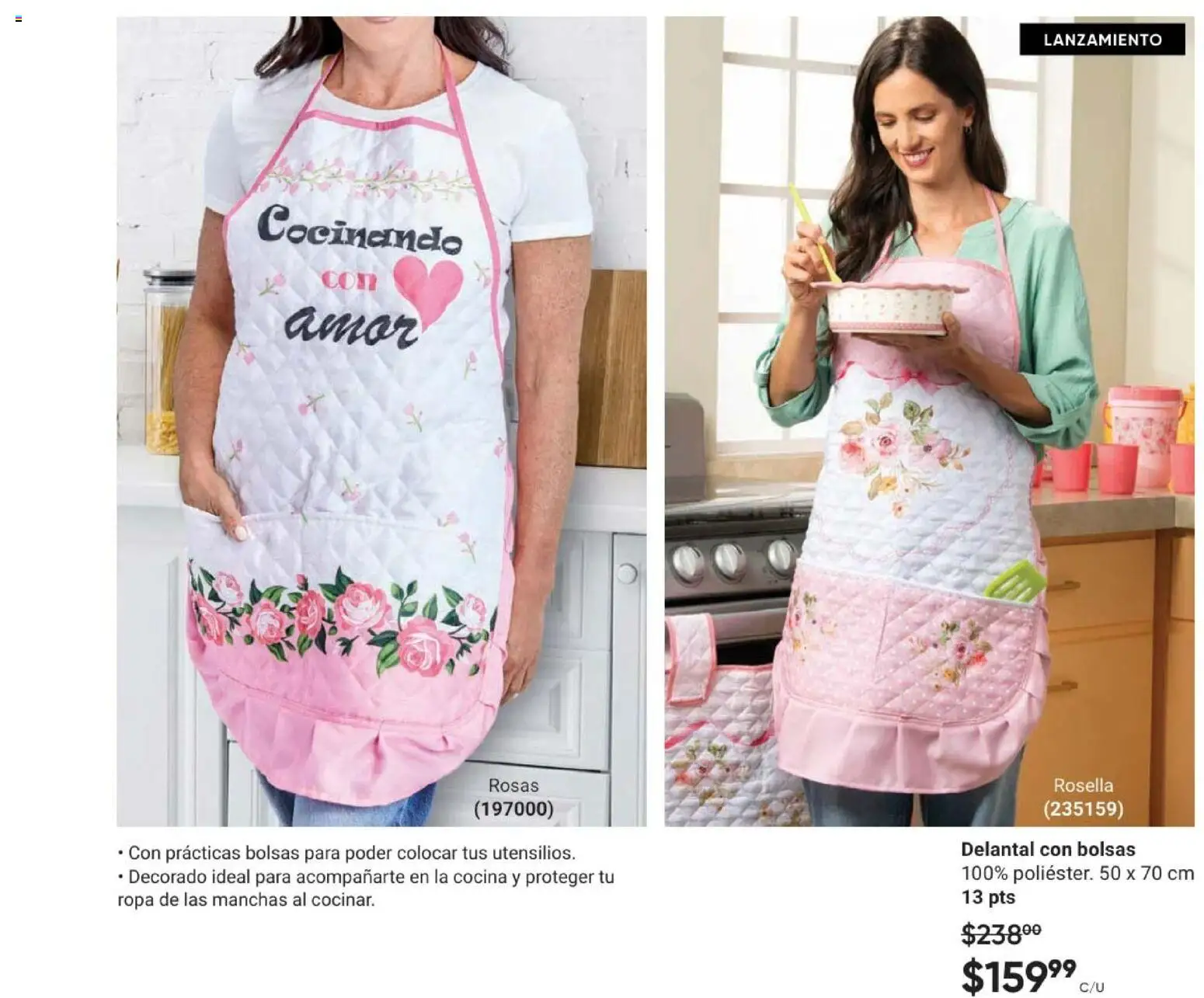 Nuevas ofertas de AVON válidas en toda la República Mexicana desde el 02.04.2026. ¡Encuentra las mejores ofertas en AVON Casa & Estilo 6 2026! | Página: 45 | Productos: Delantal, Cocina, Ropa