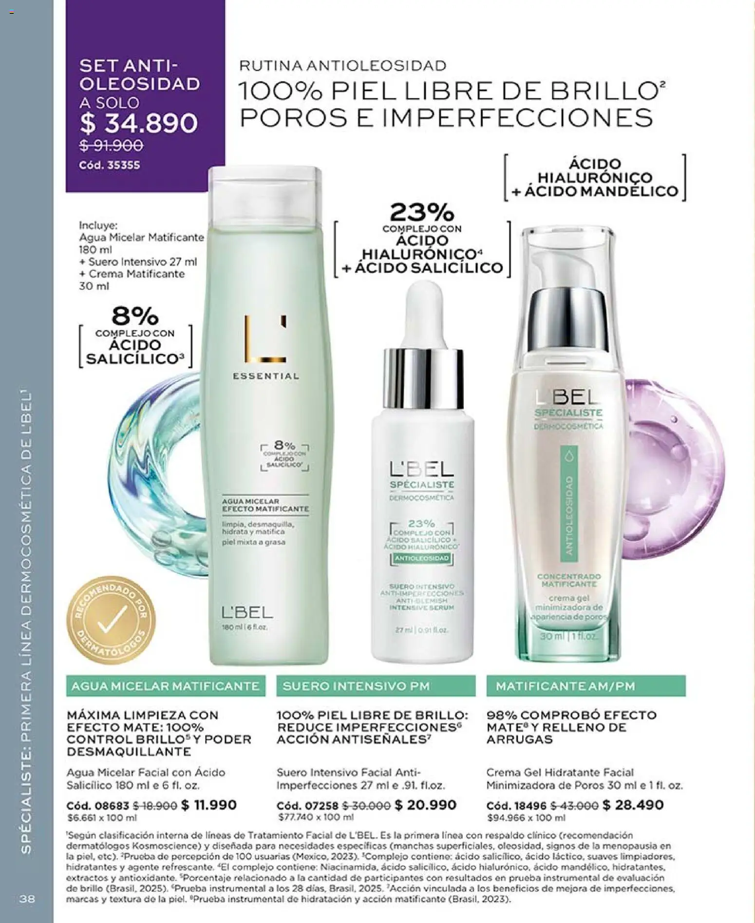 L'Bel Campaña 8 │ válido desde el 29.04.2026 | Página: 40 | Productos: Desmaquillante, Agua, Mate, Serum