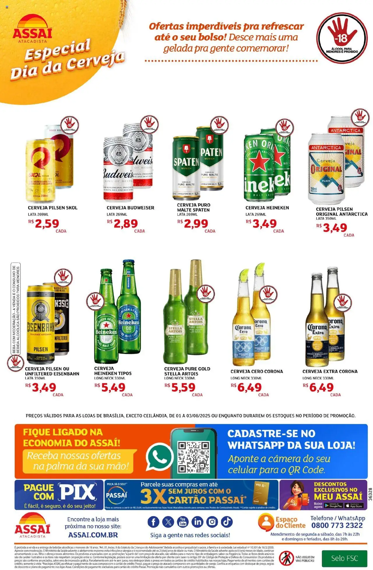 Assaí Atacadista Folheto - válido de 01.08.2025 | Página: 2 | Produtos: Celular, Eisenbahn, Base, Câmera