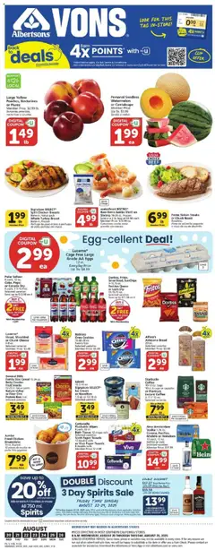 Preview of Vons weekly ads valid from 20.08.2025