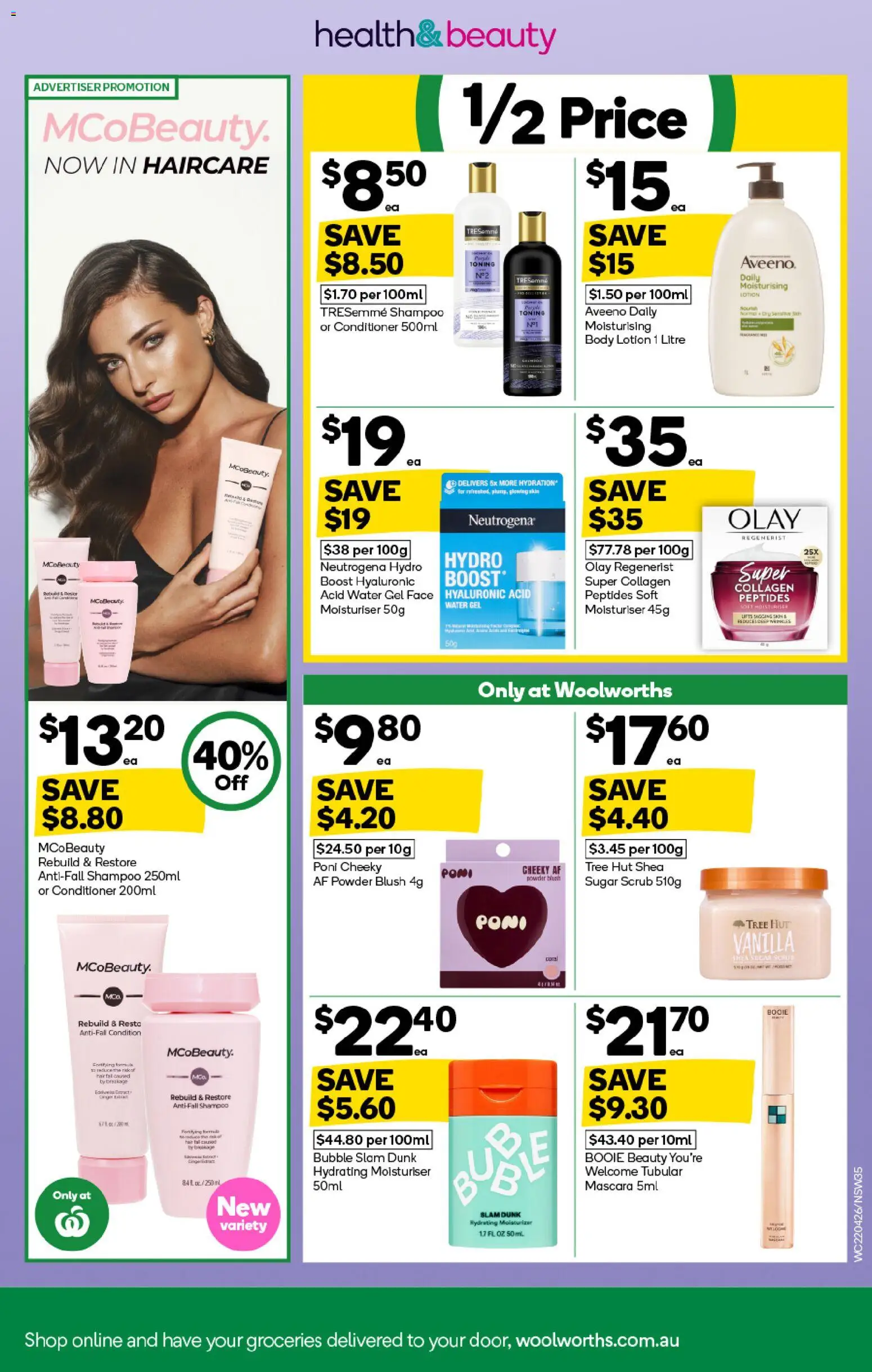 Woolworths catalogue - valid from 22.04.2026 | Page: 35 | Products: Powder, Blush, Lotion, Body lotion