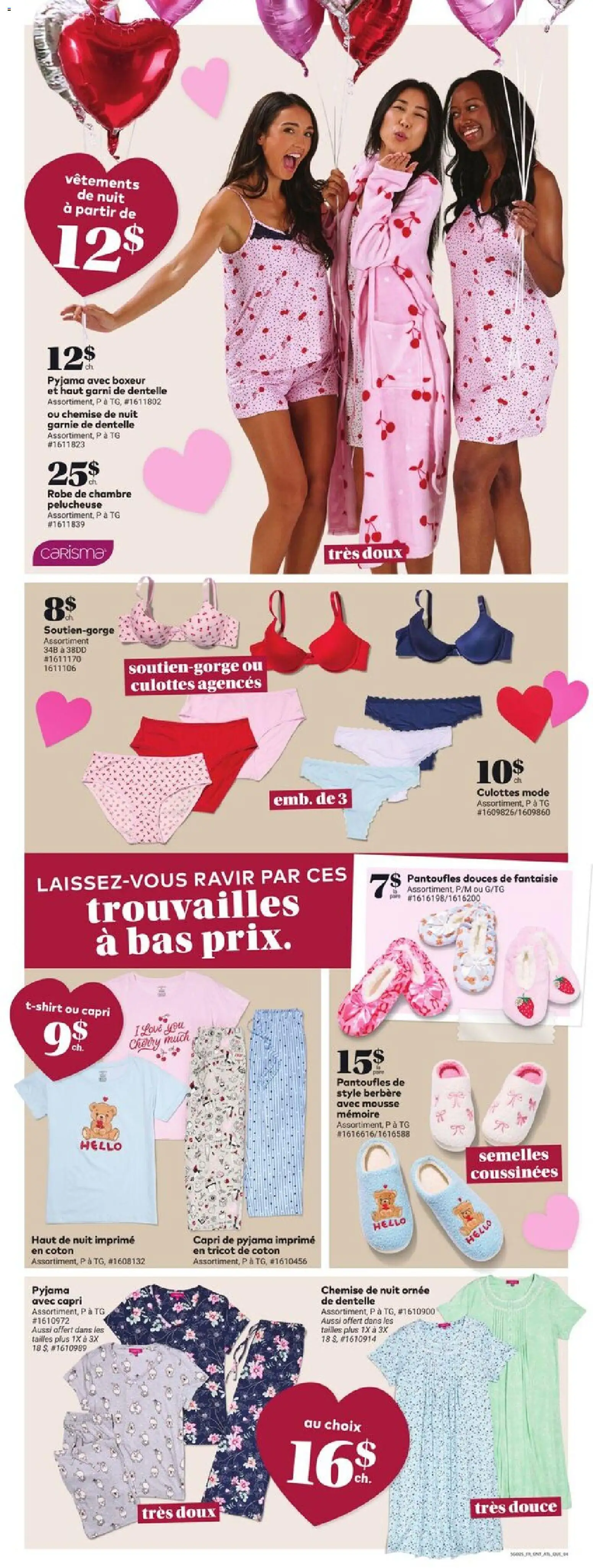 Giant Tiger flyer valid from 21.01.2026 | Page: 6 | Products: Slippers, T-shirt, Tshirt, Pajamas