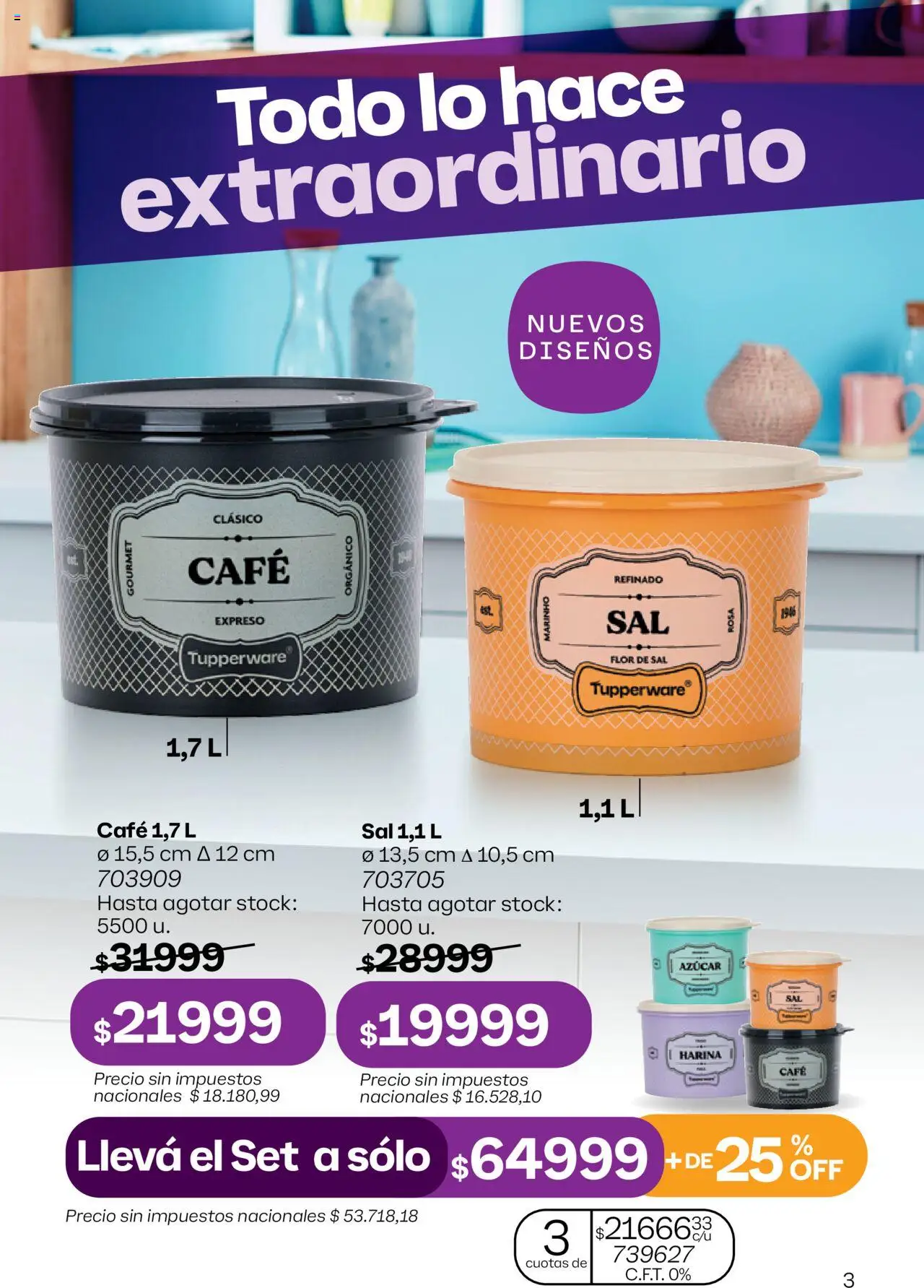 Tupperware Folleto │ válido desde el 25.08.2025 | Página: 4 | Productos: Harina, Azucar, Sal, Café