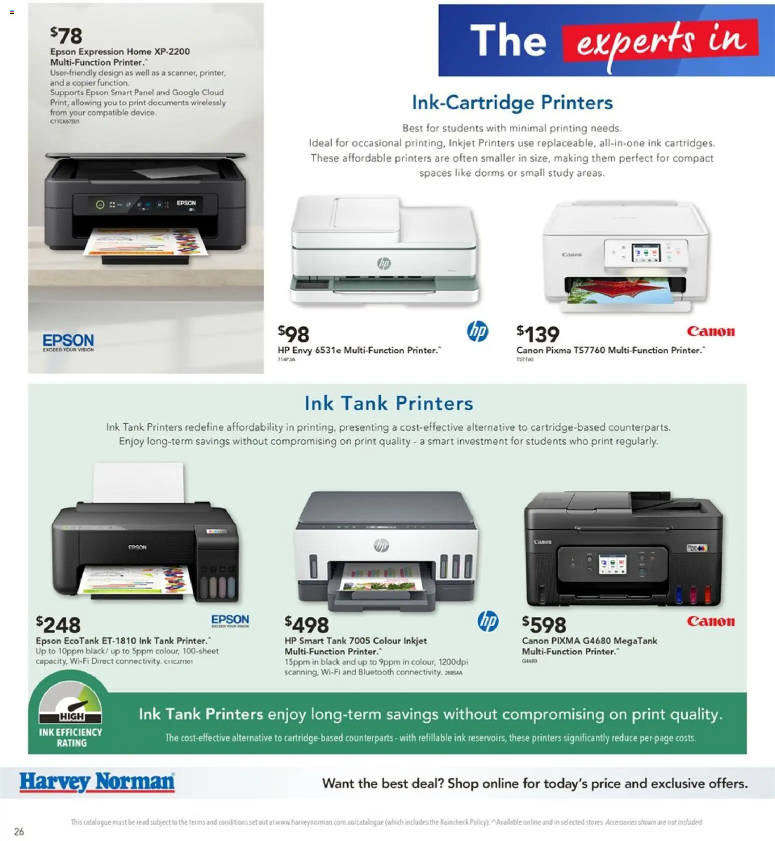 Harvey Norman catalogue - valid from 14.01.2026 | Page: 26 | Products: Accessories, Copier, Printer