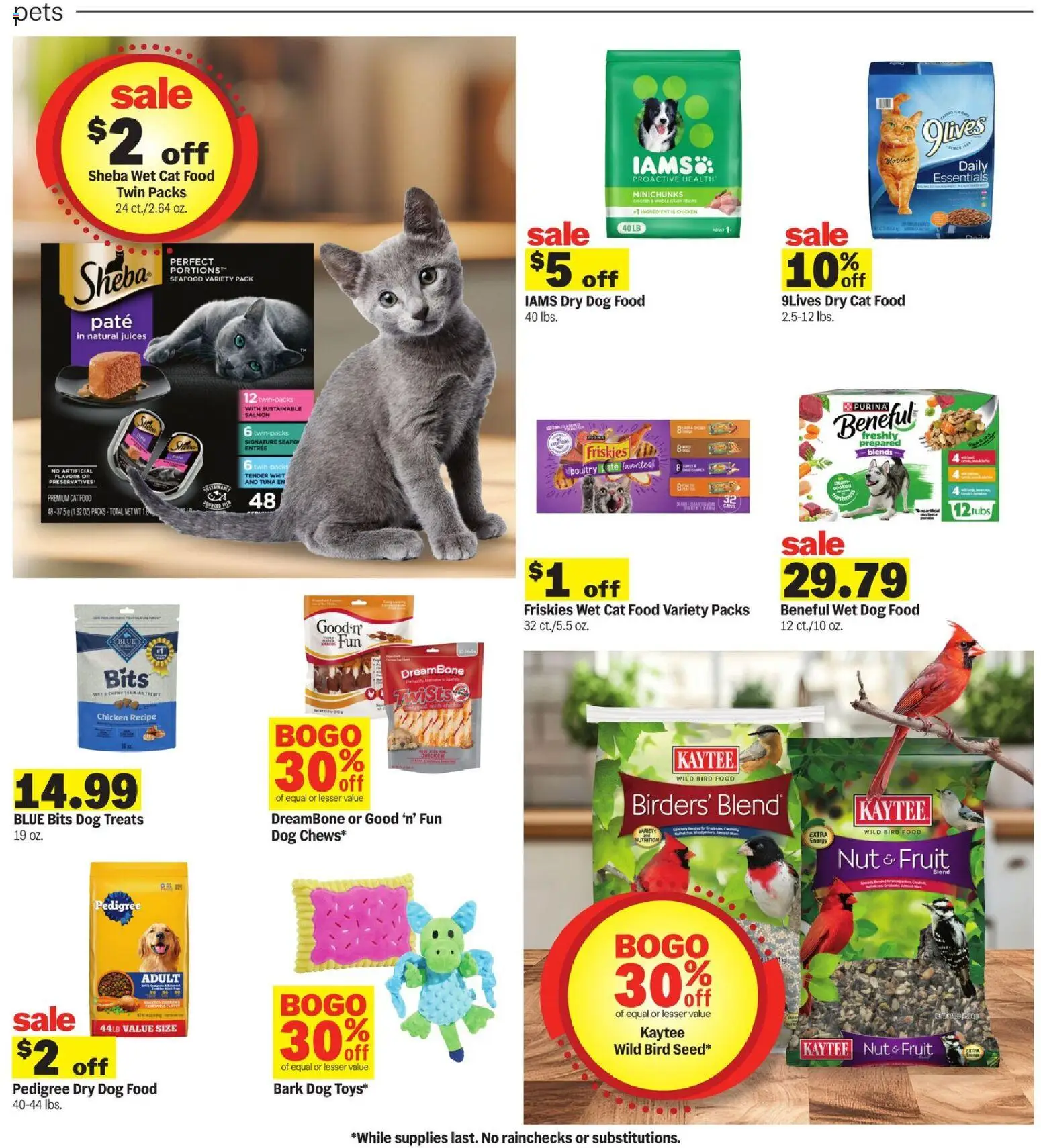Meijer Weekly Ad - valid from 21.01.2026 | Page: 22 | Products: Dog Treats, Cat Food, Seafood, Poultry