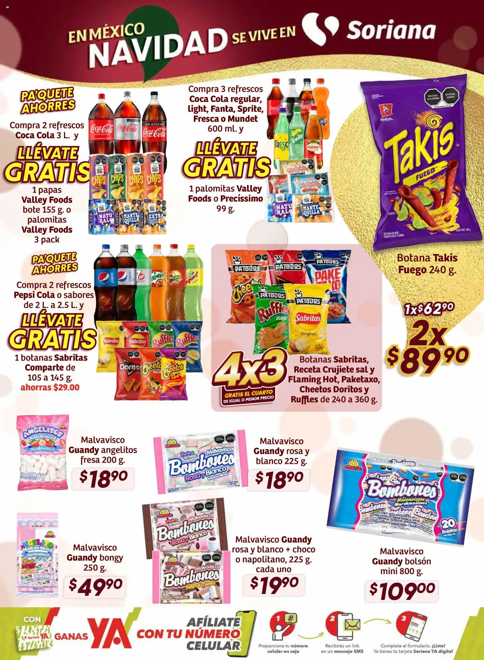 Nuevas ofertas de Soriana válidas en toda la República Mexicana desde el 11.12.2025. ¡Encuentra las mejores ofertas en Soriana - Preciazazaso Súper: Ags, Col, Gto, Jal, Mich! | Página: 14 | Productos: Fresa, Azúcar, Sal, Chocolate