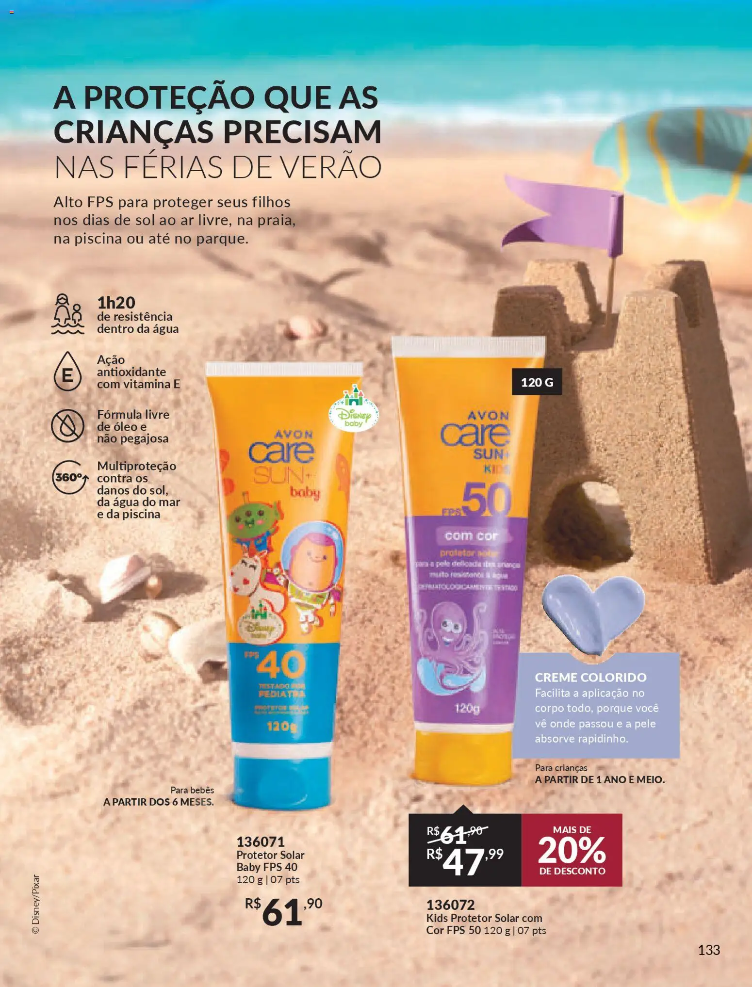 Avon Folheto - válido de 21.11.2025 | Página: 133 | Produtos: Protetor solar, Óleo, Creme, Piscina