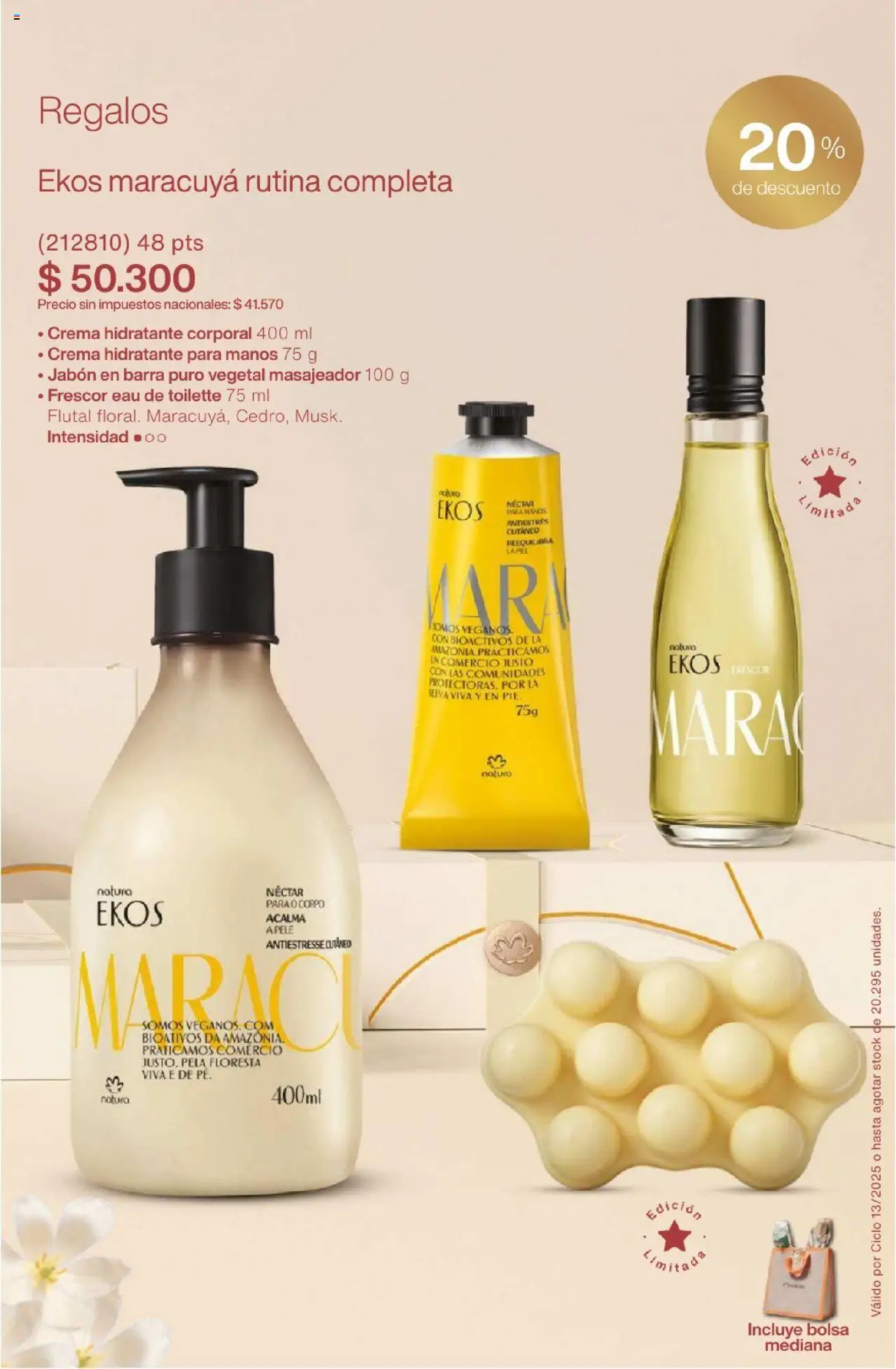 Catálogo Natura Ciclo 13 │ válido desde el 11.09.2025 | Página: 24 | Productos: Bolsa, Eau de toilette, Jabón, Crema