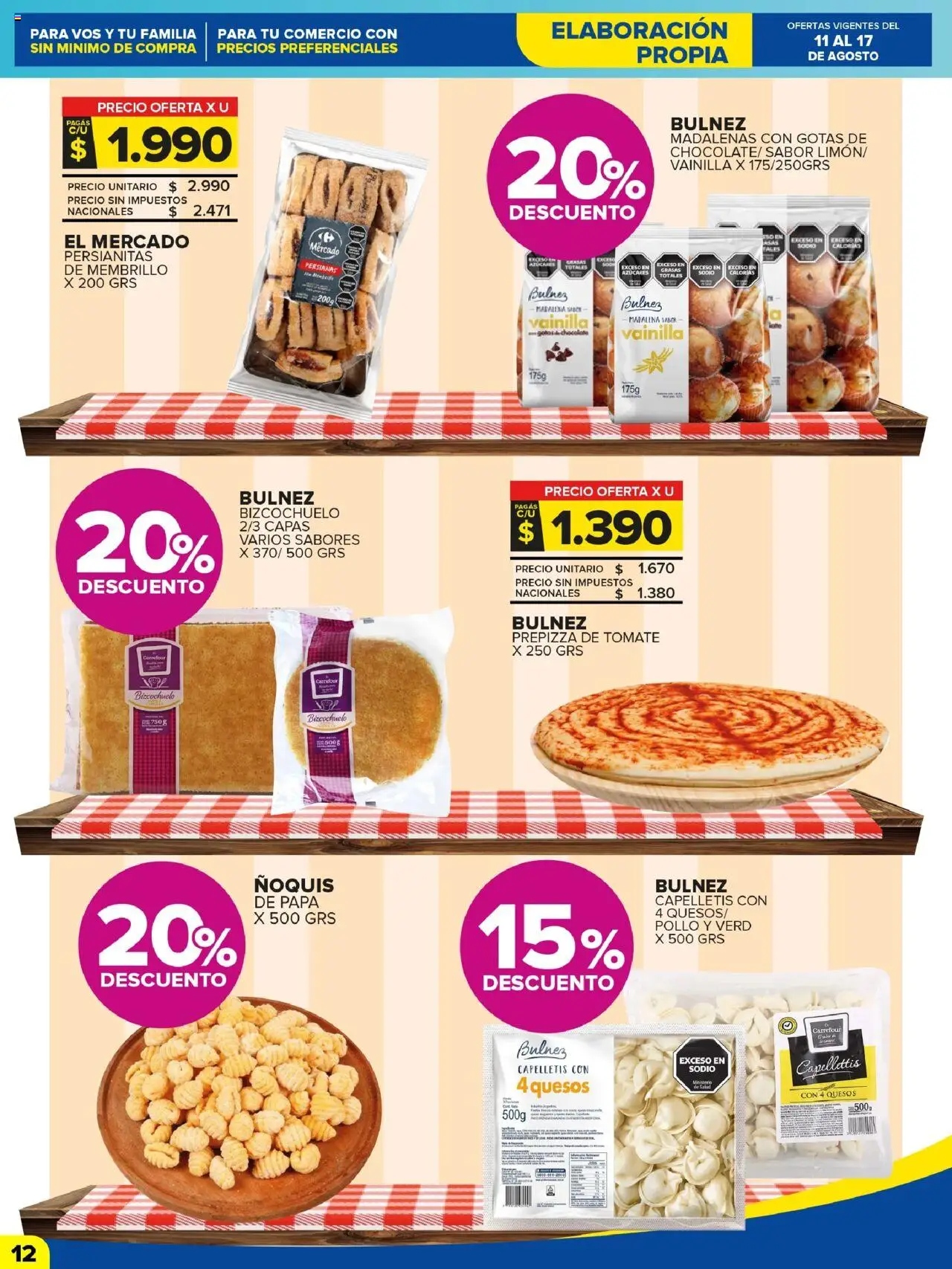 Carrefour Maxi catálogo - Jujuy │ válido desde el 11.08.2025 | Página: 12 | Productos: Pollo, Tomate, Ñoquis, Té