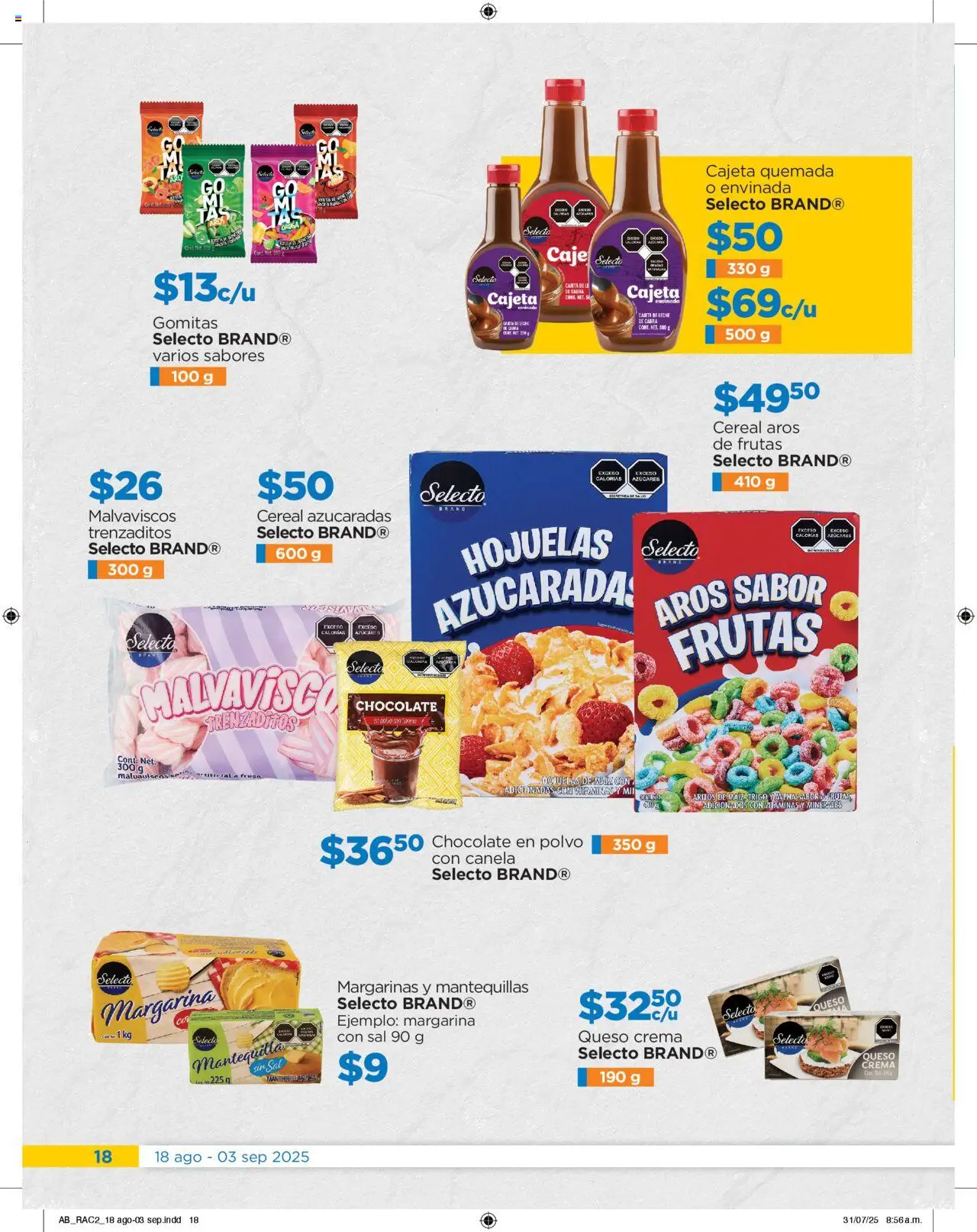 Nuevas ofertas de Chedraui válidas en toda la República Mexicana desde el 18.08.2025. ¡Encuentra las mejores ofertas en Chedraui folleto! | Página: 18 | Productos: Crema, Leche, Queso, Chocolate