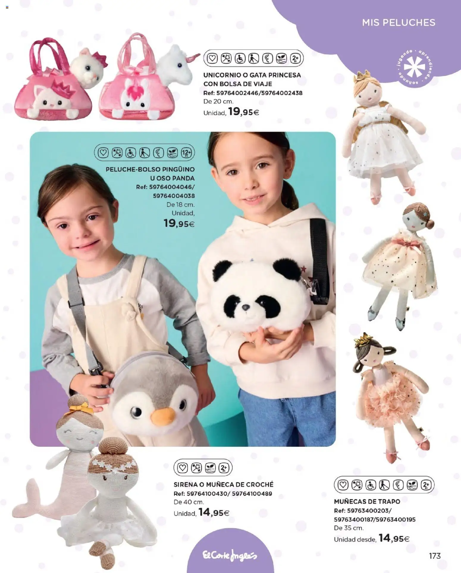 Nuevas ofertas de El Corte Inglés válidas en toda la República Mexicana desde el 27.10.2025. ¡Encuentra las mejores ofertas en El Corte Inglés catálogo Juguetes! | Página: 173 | Productos: Bolsa de viaje, Bolsa