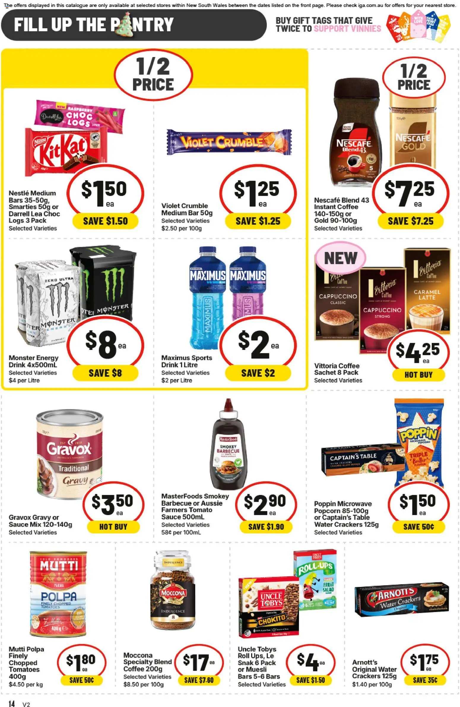 IGA catalogue - valid from 12.11.2025 | Page: 10 | Products: Coffee, Pepper, Raspberry, Nescafe
