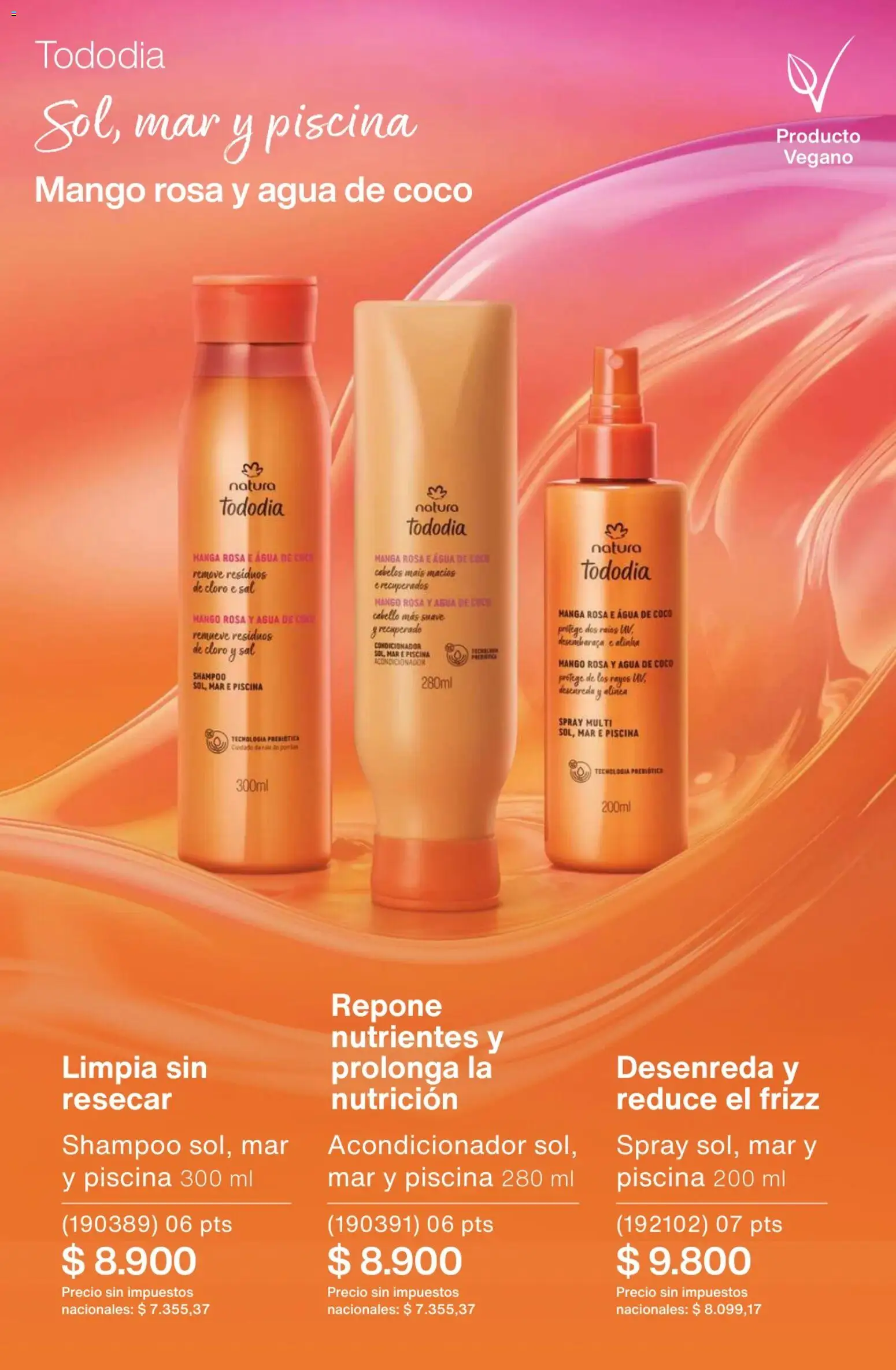 Catálogo Natura Ciclo 1/2026 │ válido desde el 06.01.2026 | Página: 254 | Productos: Shampoo, Sal, Agua, Mango