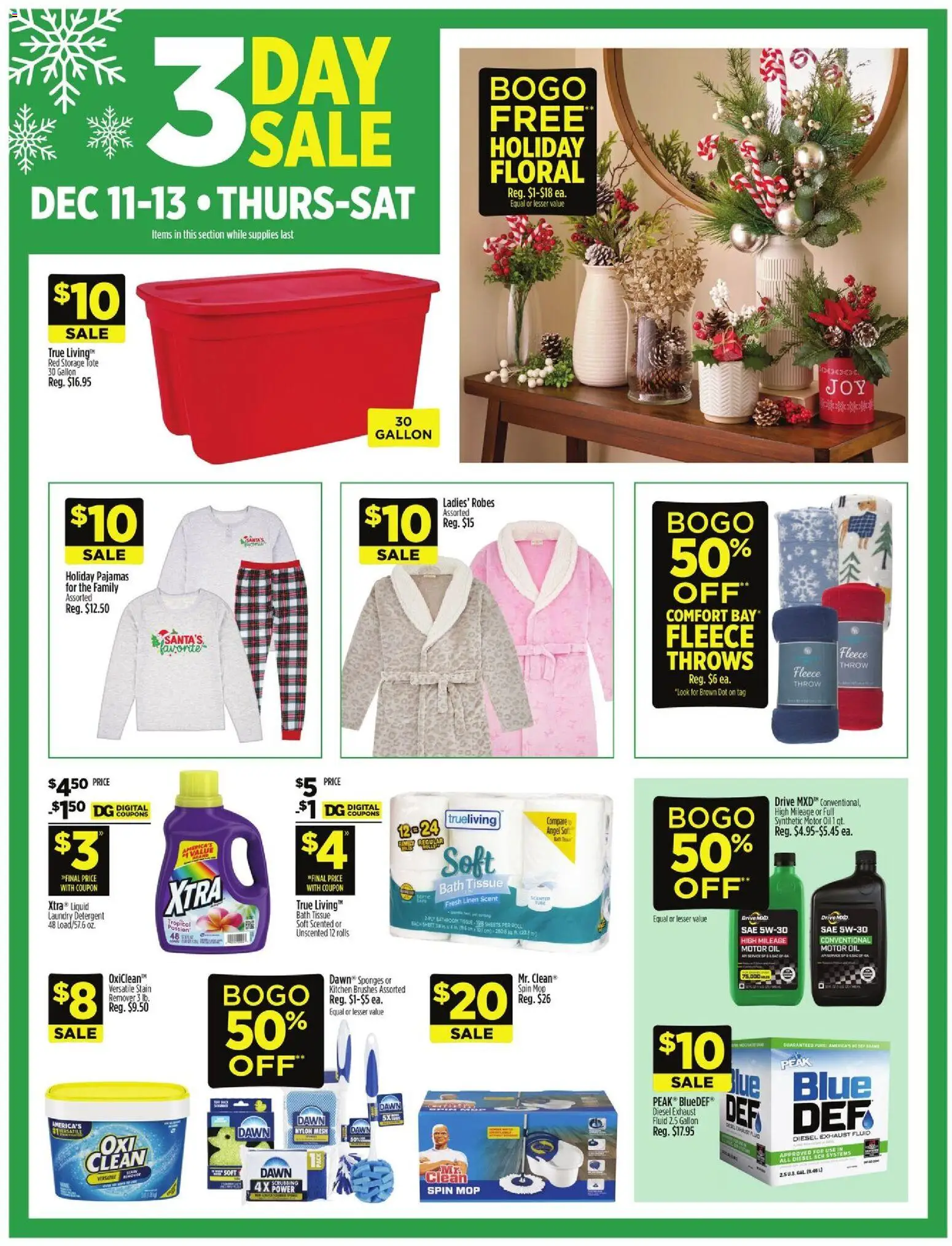 Dollar General Weekly Ad - TX - valid from 07.12.2025 | Page: 2 | Products: Bath, Detergent, Pajamas, Motor Oil