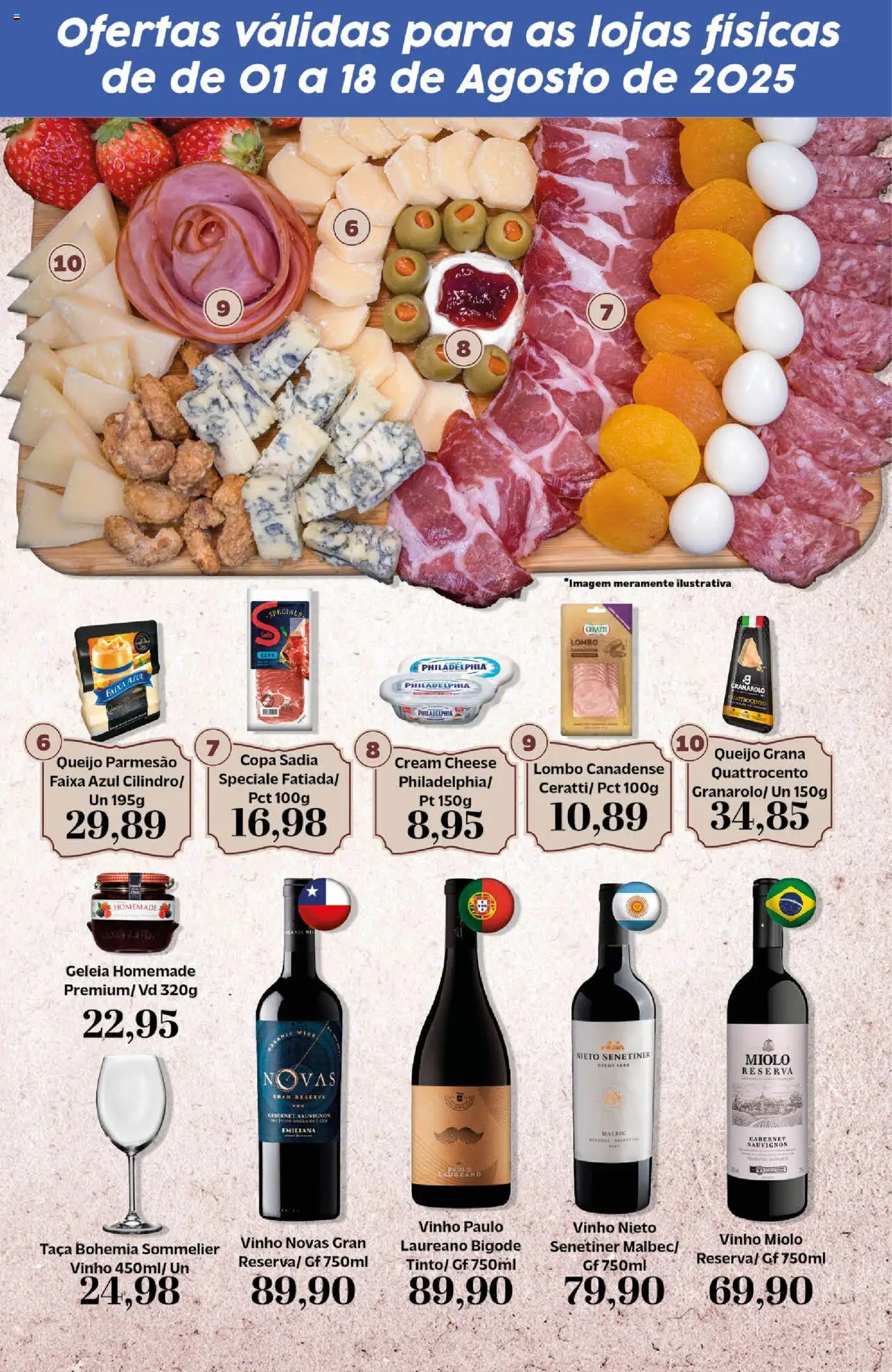 Tauste Folheto - válido de 01.08.2025 | Página: 5 | Produtos: Queijo, Vinho, Parmesão, Cream cheese