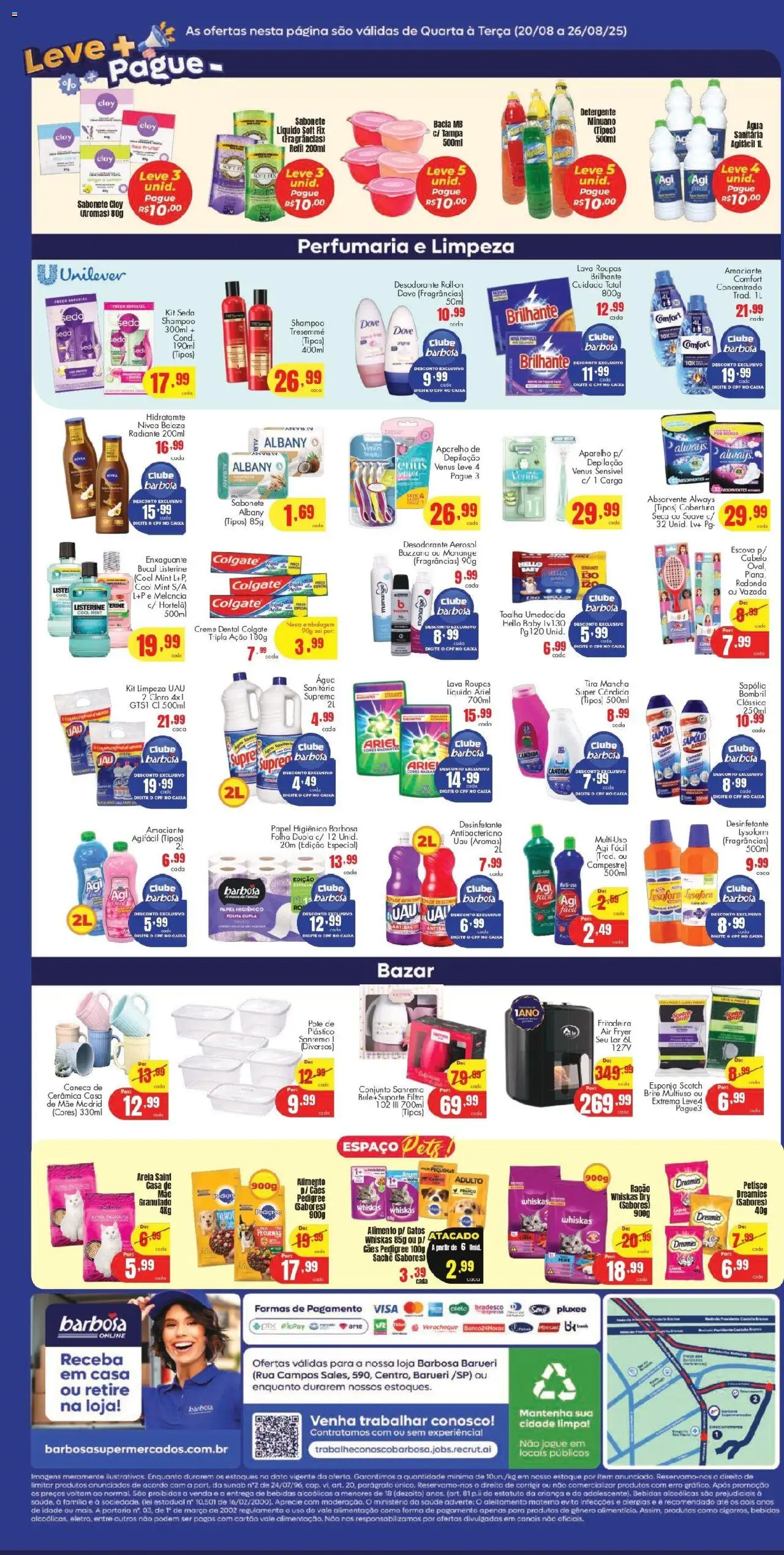 Barbosa Supermercados Folheto - válido de 20.08.2025 | Página: 4 | Produtos: Hortelã, Frango, Creme dental, Toalha umedecida