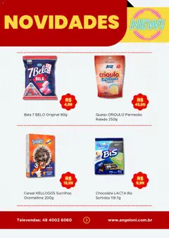 Angeloni - Ofertas da semana - Pré-Visualização do folheto da loja Angeloni, válido de 08.10.2025 | Página: 8 | Produtos: Chocolate, Parmesão, Açúcar, Bala