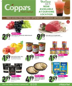Preview of Coppas Fresh Market weekly flyer / circulaire from shop Coppas Fresh Market valid from 18.09.2025