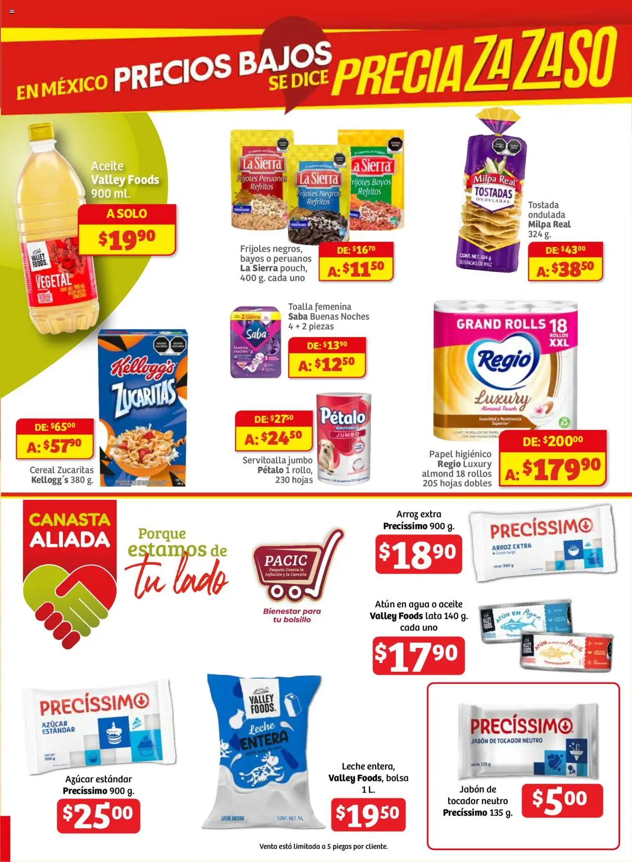Nuevas ofertas de Soriana válidas en toda la República Mexicana desde el 16.10.2025. ¡Encuentra las mejores ofertas en Soriana - Fin de Semana Mercado: BCS, Son y Sin! | Página: 7 | Productos: Agua, Arroz, Toalla, Jabón