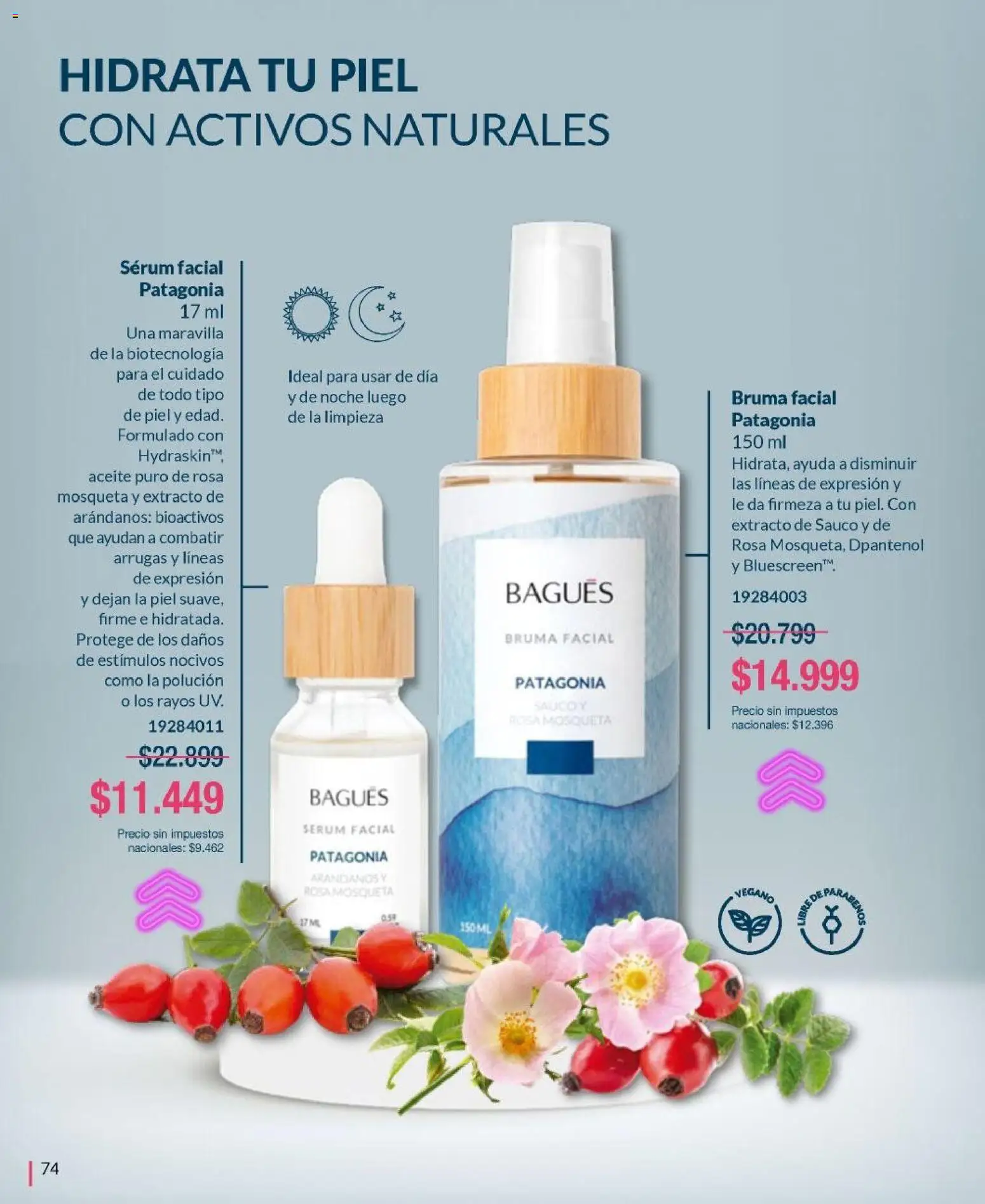 Bagués - Catálogo │ válido desde el 20.10.2025 | Página: 74 | Productos: Aceite, Serum, Bruma, Arándanos