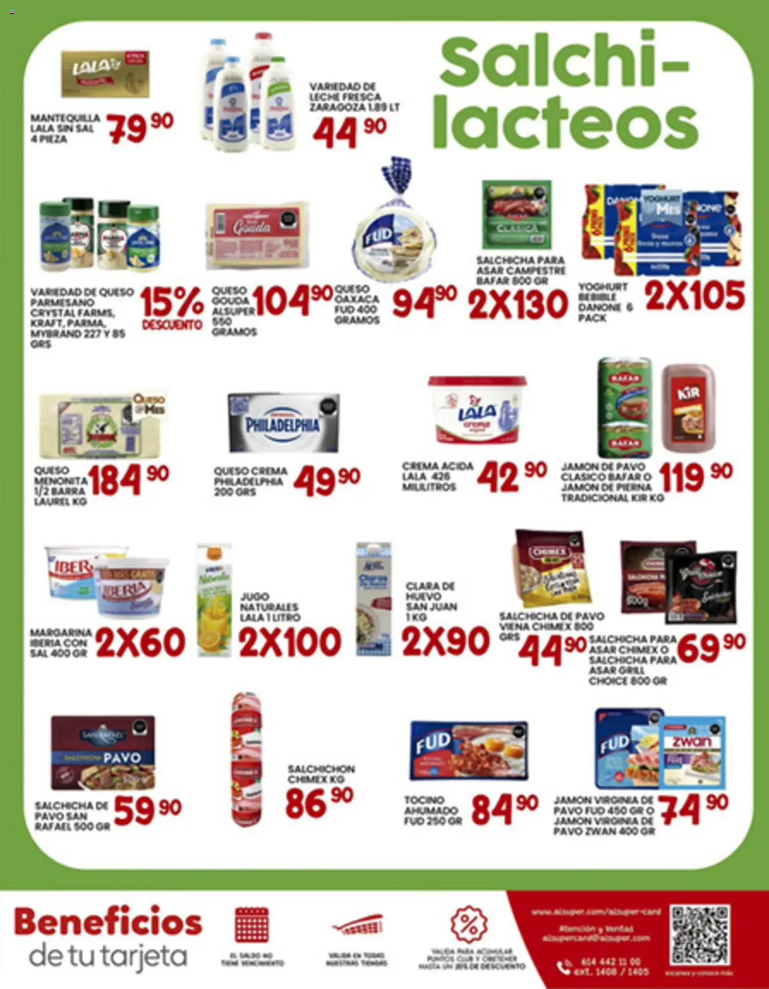 Nuevas ofertas de Alsuper válidas en toda la República Mexicana desde el 02.01.2026. ¡Encuentra las mejores ofertas en Alsuper folleto Chihuahua Estado! | Página: 7 | Productos: Tocino, Salchicha, Crema, Barra