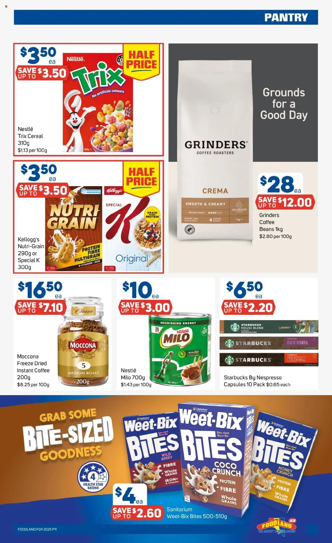 Foodland catalogue - valid from 11.06.2025 | Page: 11 | Products: Coffee, Oats, Moccona, Iron