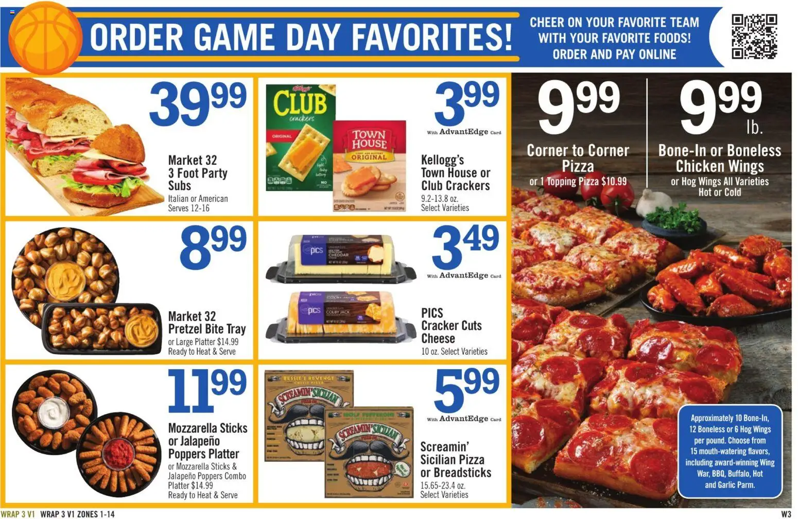 Price Chopper - Weekly Flyer - valid from 22.03.2026 | Page: 15 | Products: Cheese, Pizza, Garlic, Game